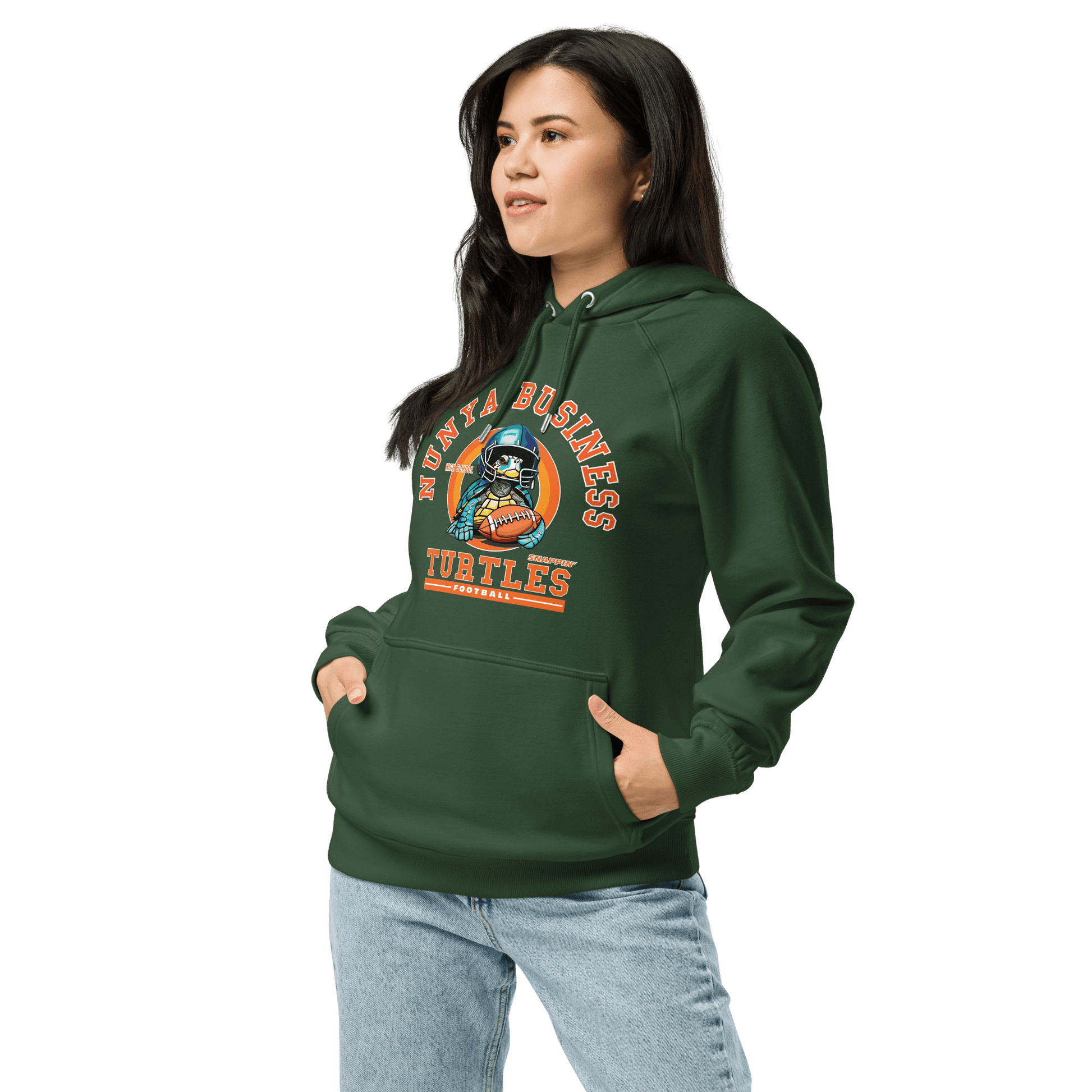NBHS Athletics - Eco Football Hoodie - Nunya Biz store