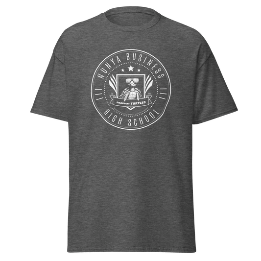 Nunya Business High School Badge T-shirt - Nunya Biz store