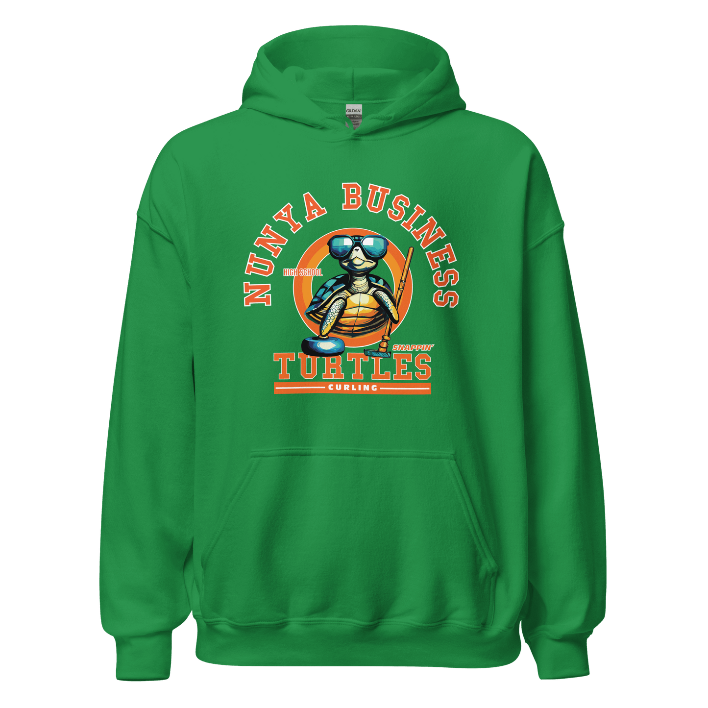 NBHS Athletics - Curling Hoodie - Nunya Biz store