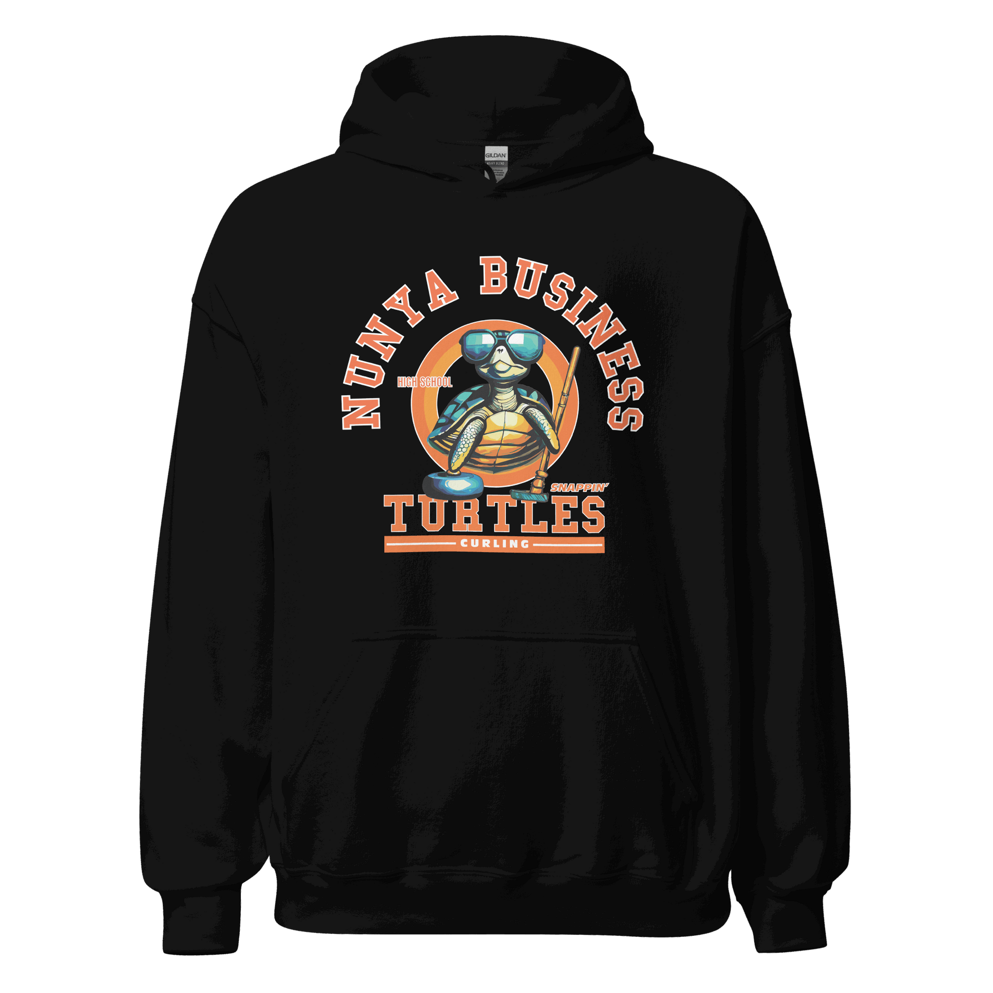 NBHS Athletics - Curling Hoodie - Nunya Biz store