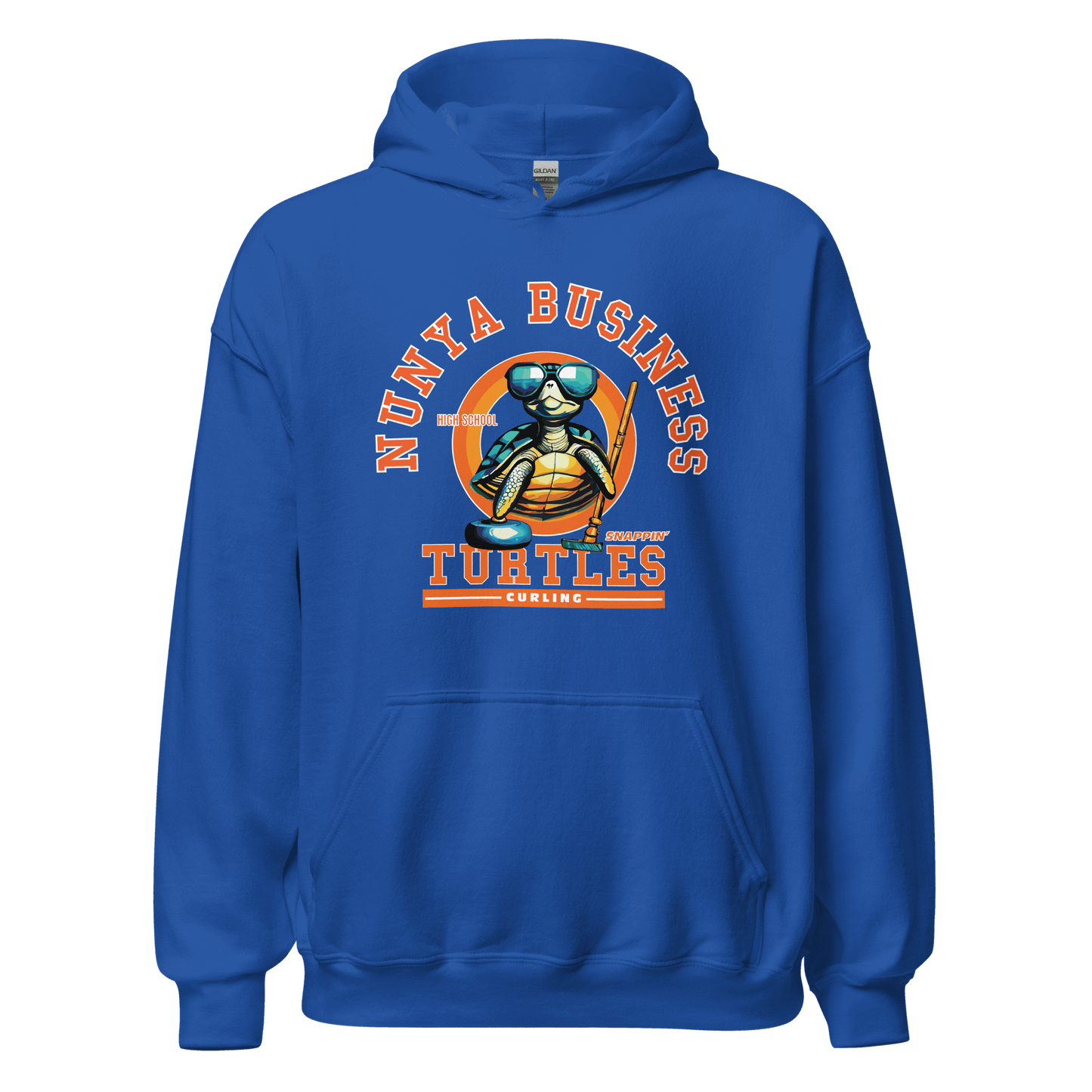 NBHS Athletics - Curling Hoodie - Nunya Biz store