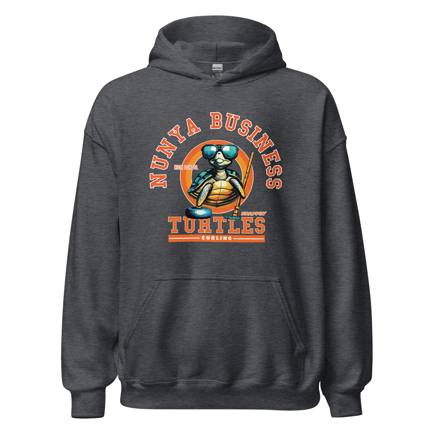 NBHS Athletics - Curling Hoodie - Nunya Biz store