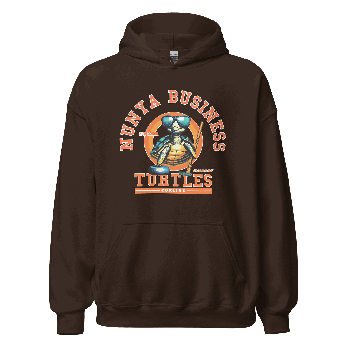 NBHS Athletics - Curling Hoodie - Nunya Biz store