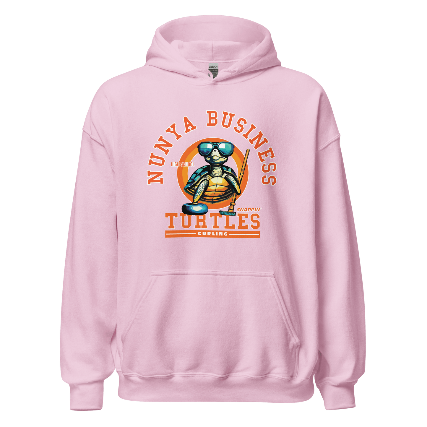 NBHS Athletics - Curling Hoodie - Nunya Biz store