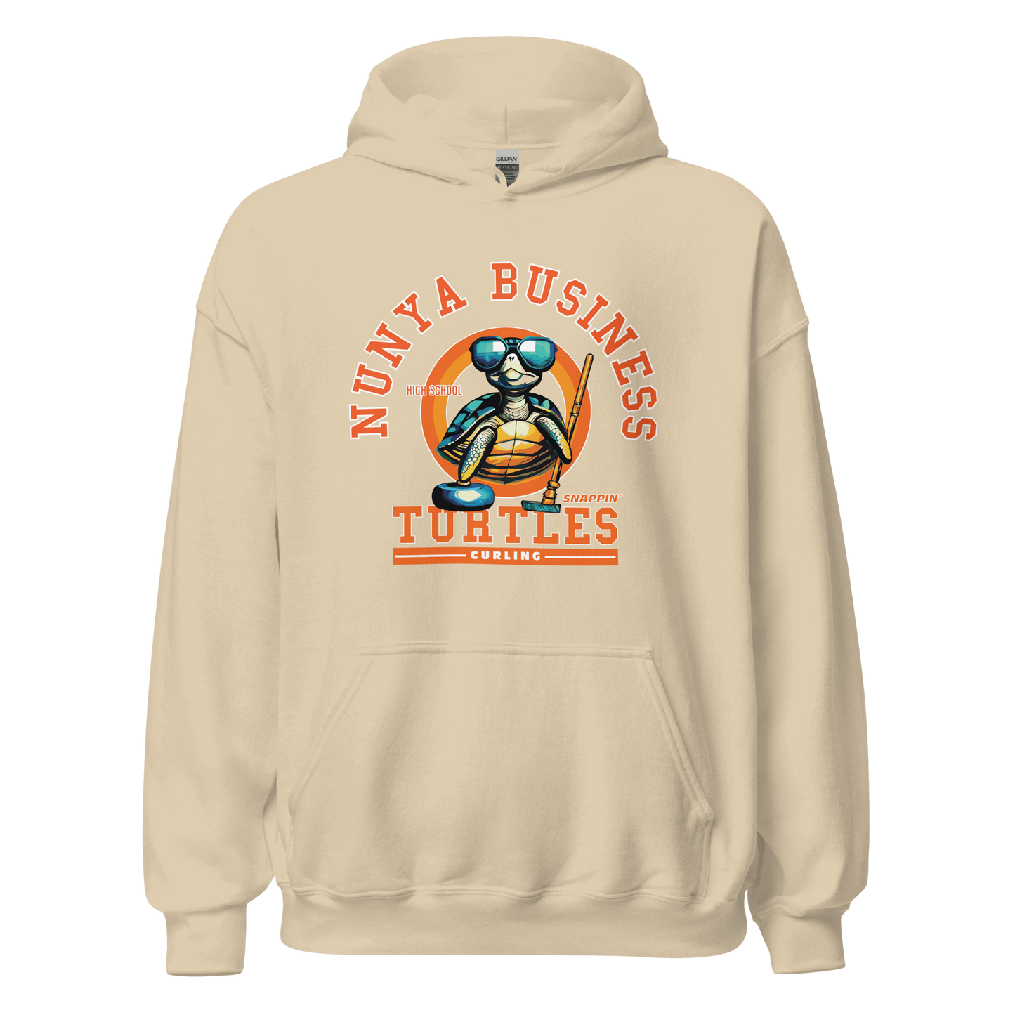 NBHS Athletics - Curling Hoodie - Nunya Biz store