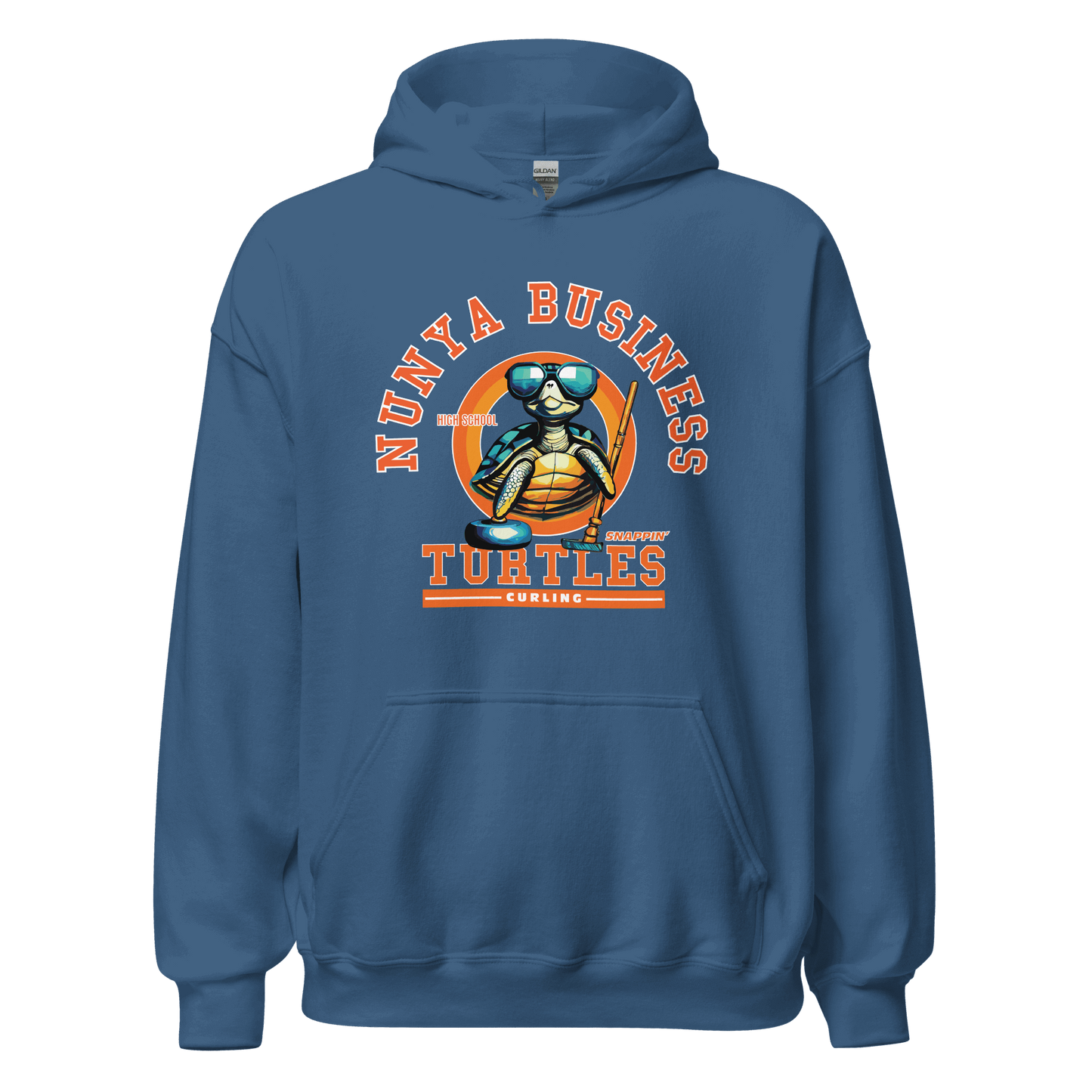 NBHS Athletics - Curling Hoodie - Nunya Biz store