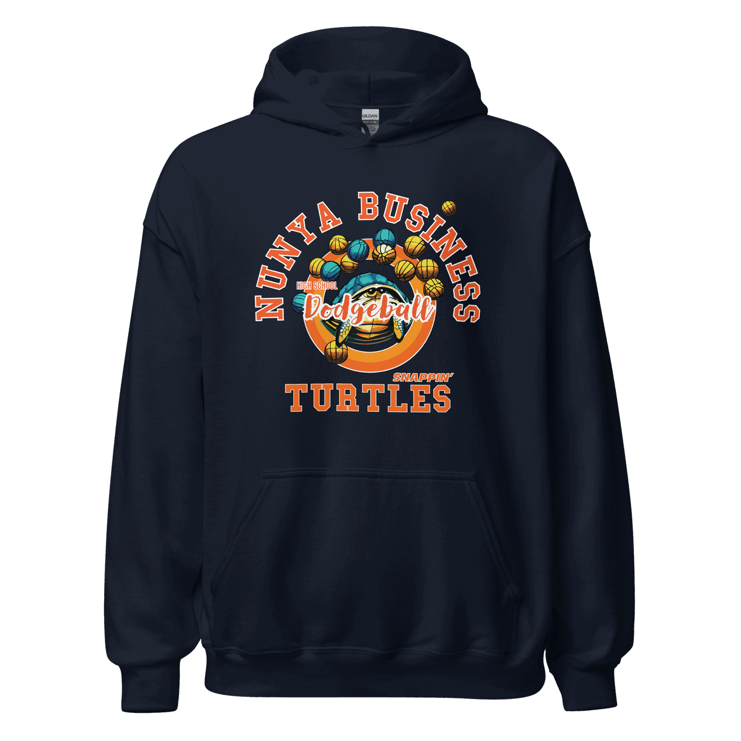 NBHS Athletics - Dodgeball Hoodie - Nunya Biz store