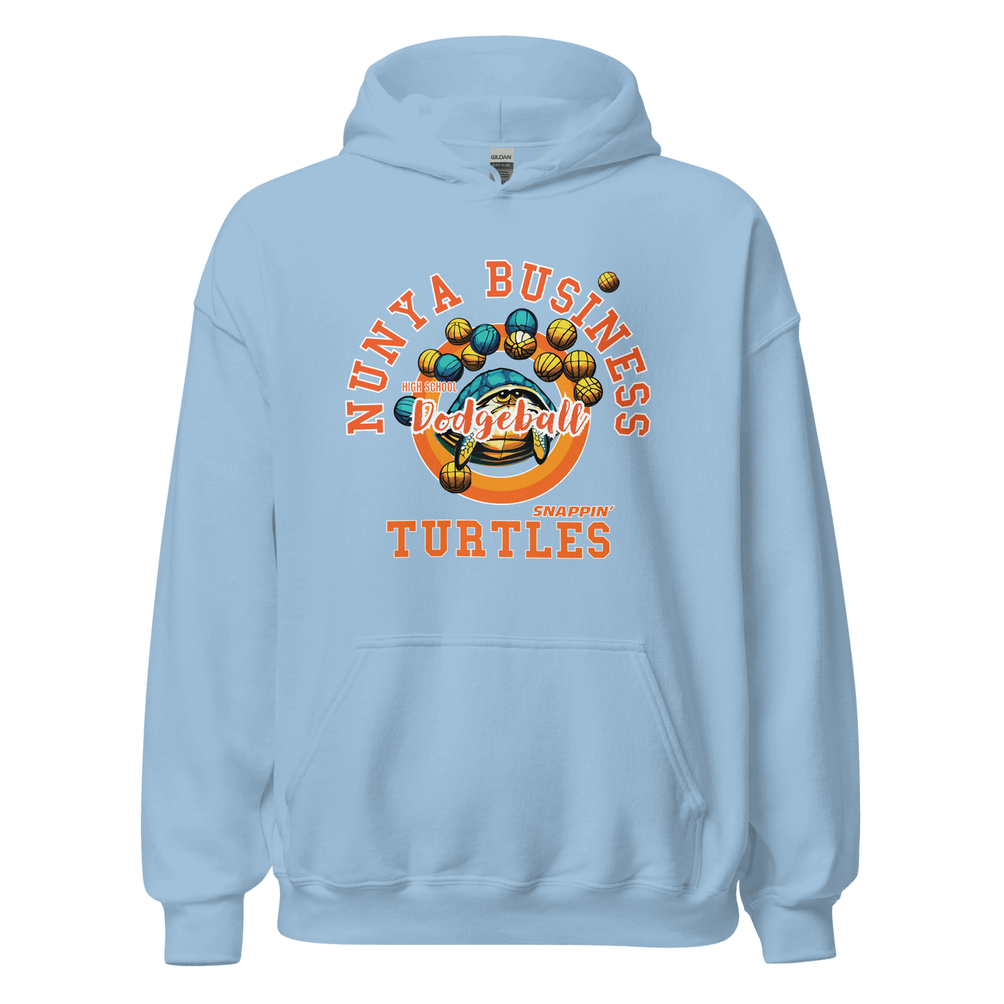 NBHS Athletics - Dodgeball Hoodie - Nunya Biz store