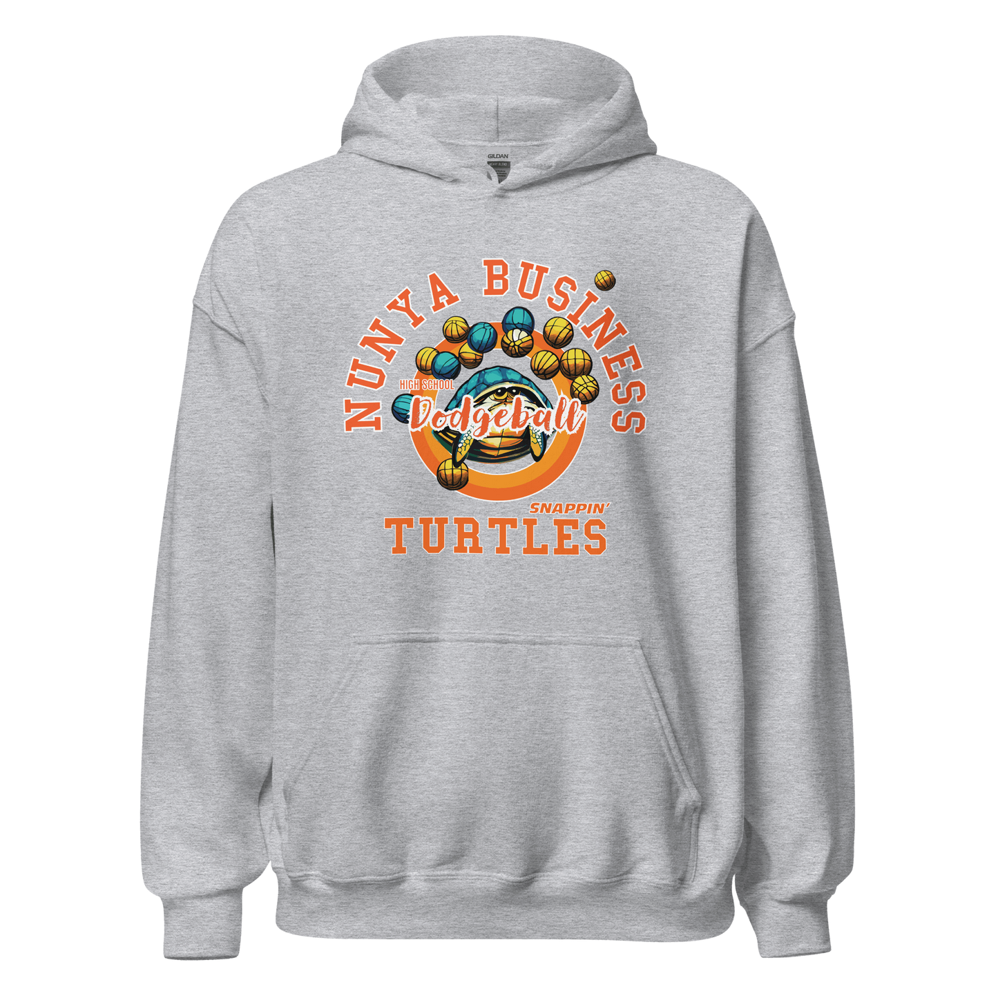 NBHS Athletics - Dodgeball Hoodie - Nunya Biz store