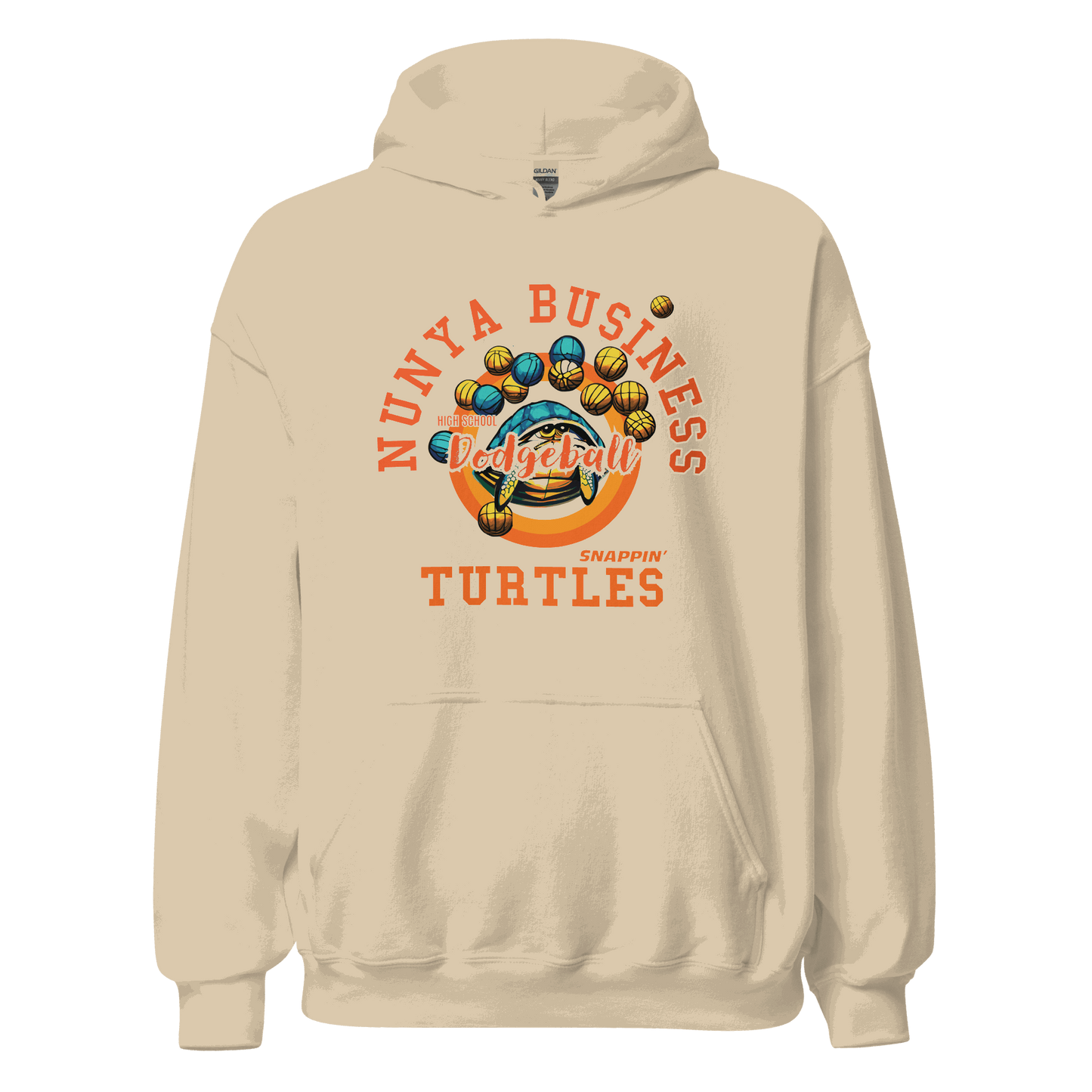 NBHS Athletics - Dodgeball Hoodie - Nunya Biz store