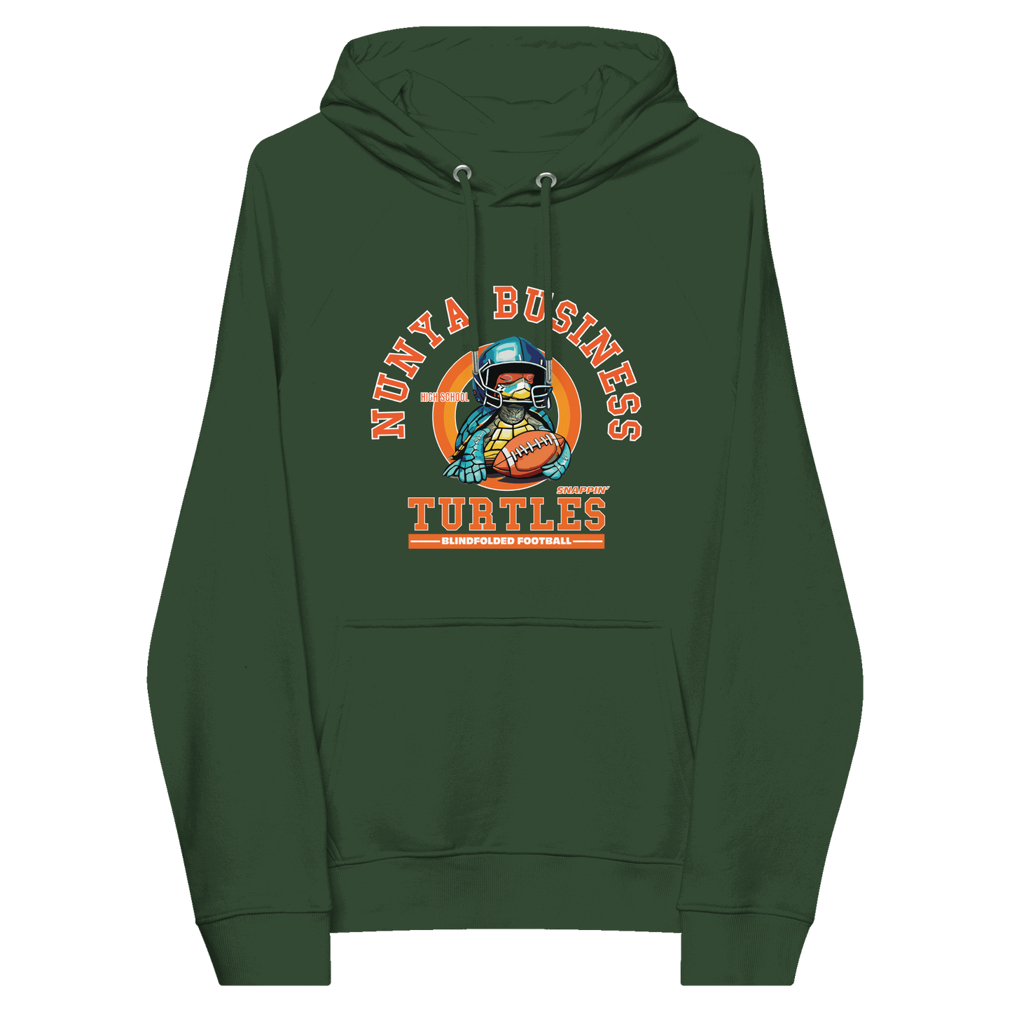 NBHS Athletics - Eco Blindfolded Football Hoodie - Nunya Biz store