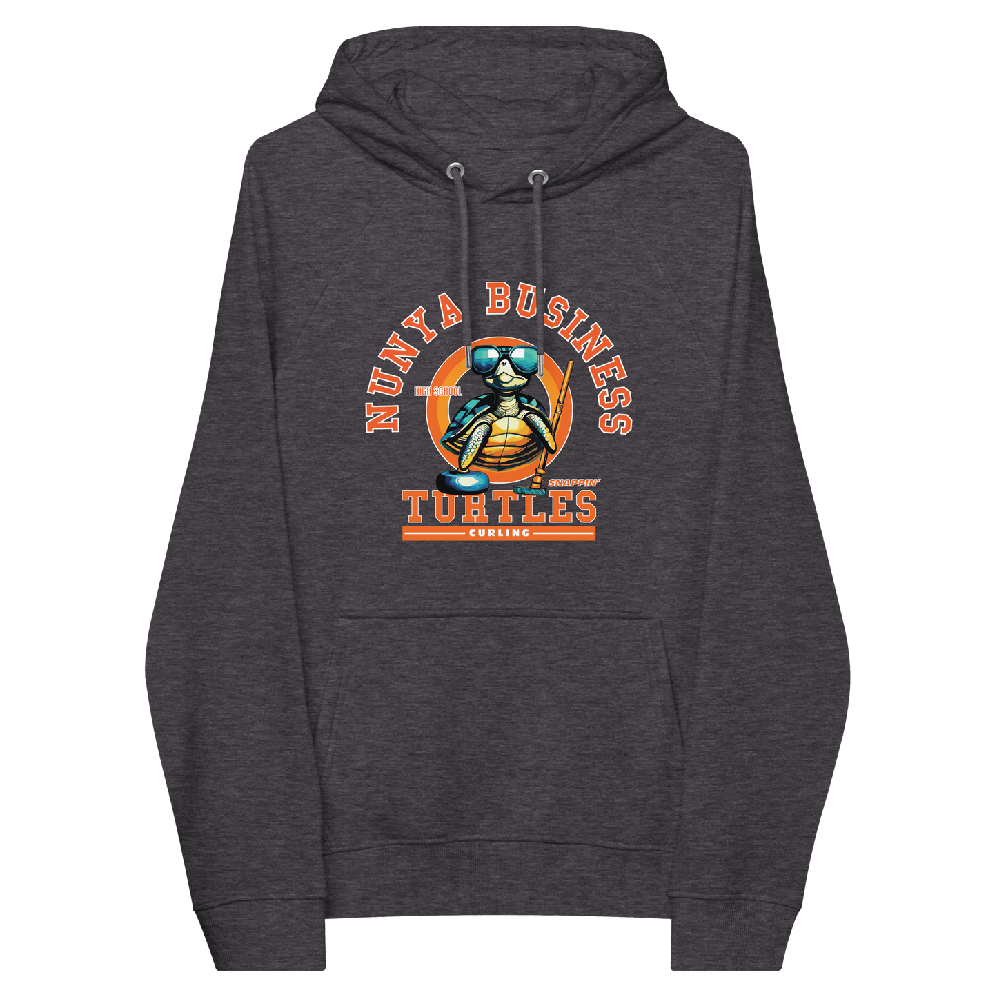 NBHS Athletics - Eco Curling Hoodie - Nunya Biz store