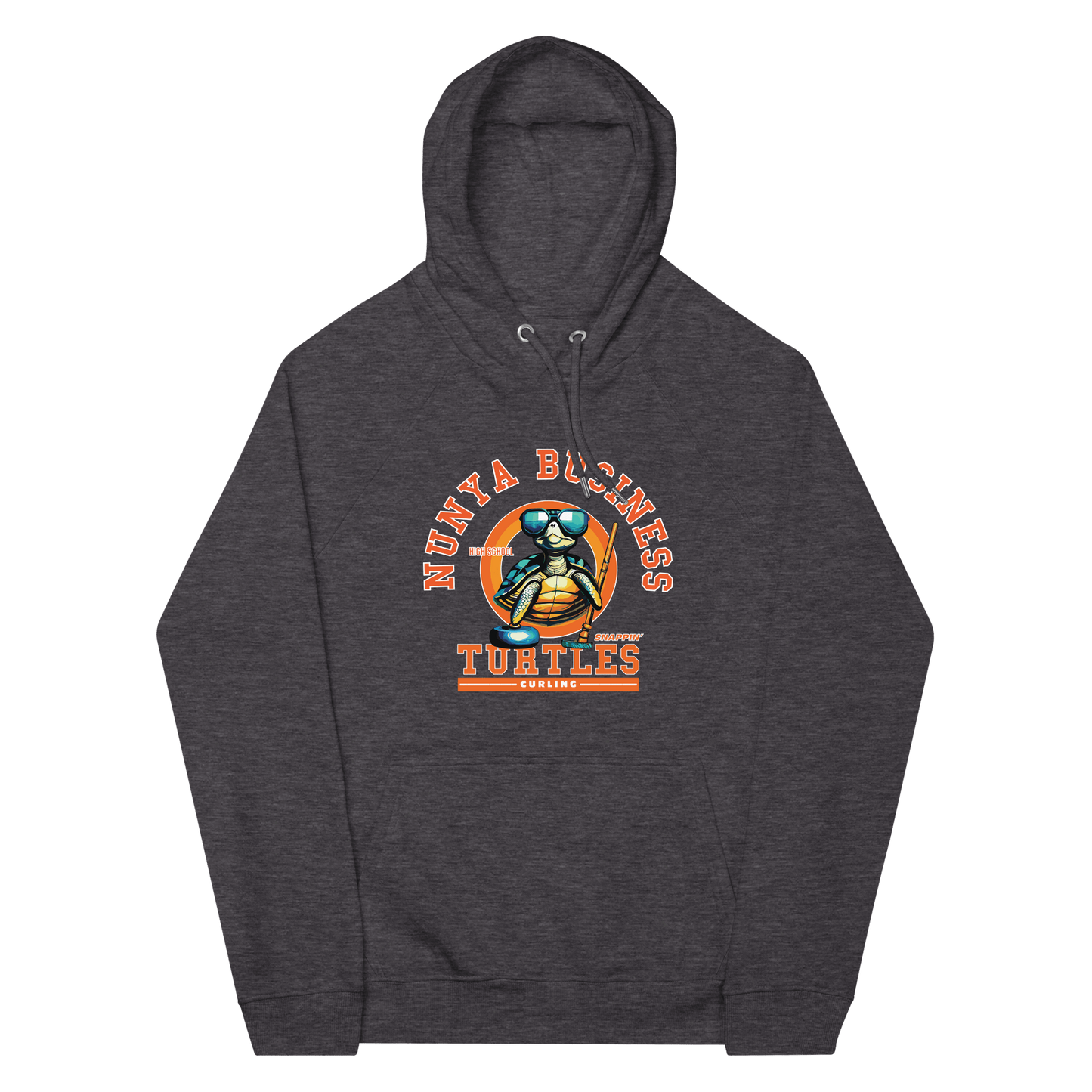 NBHS Athletics - Eco Curling Hoodie - Nunya Biz store