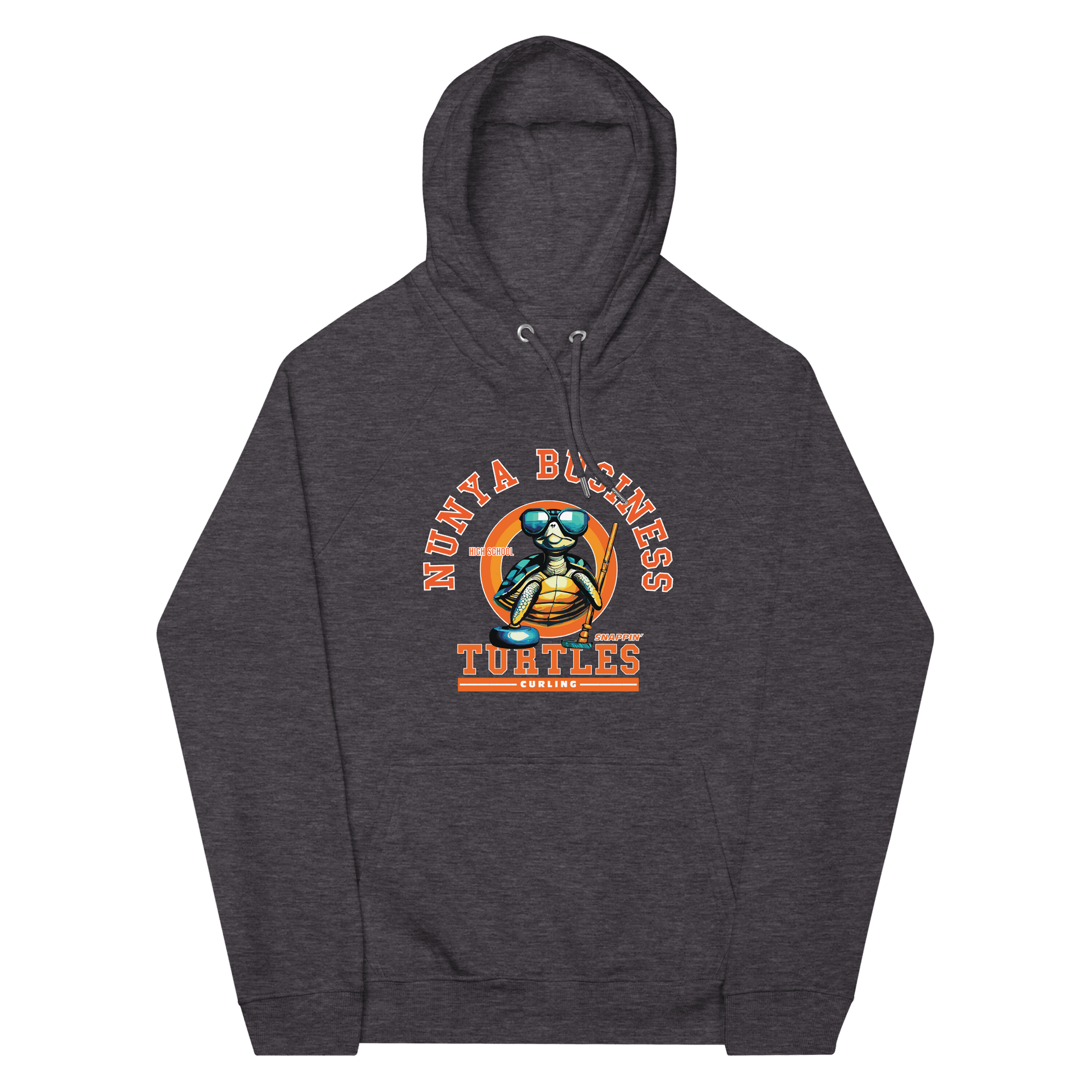 NBHS Athletics - Eco Curling Hoodie - Nunya Biz store