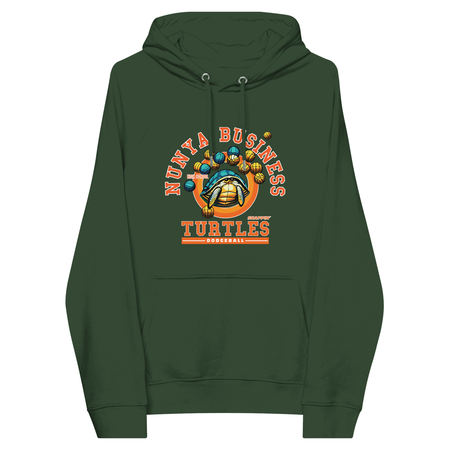 NBHS Athletics - Eco Dodgeball Hoodie - Nunya Biz store