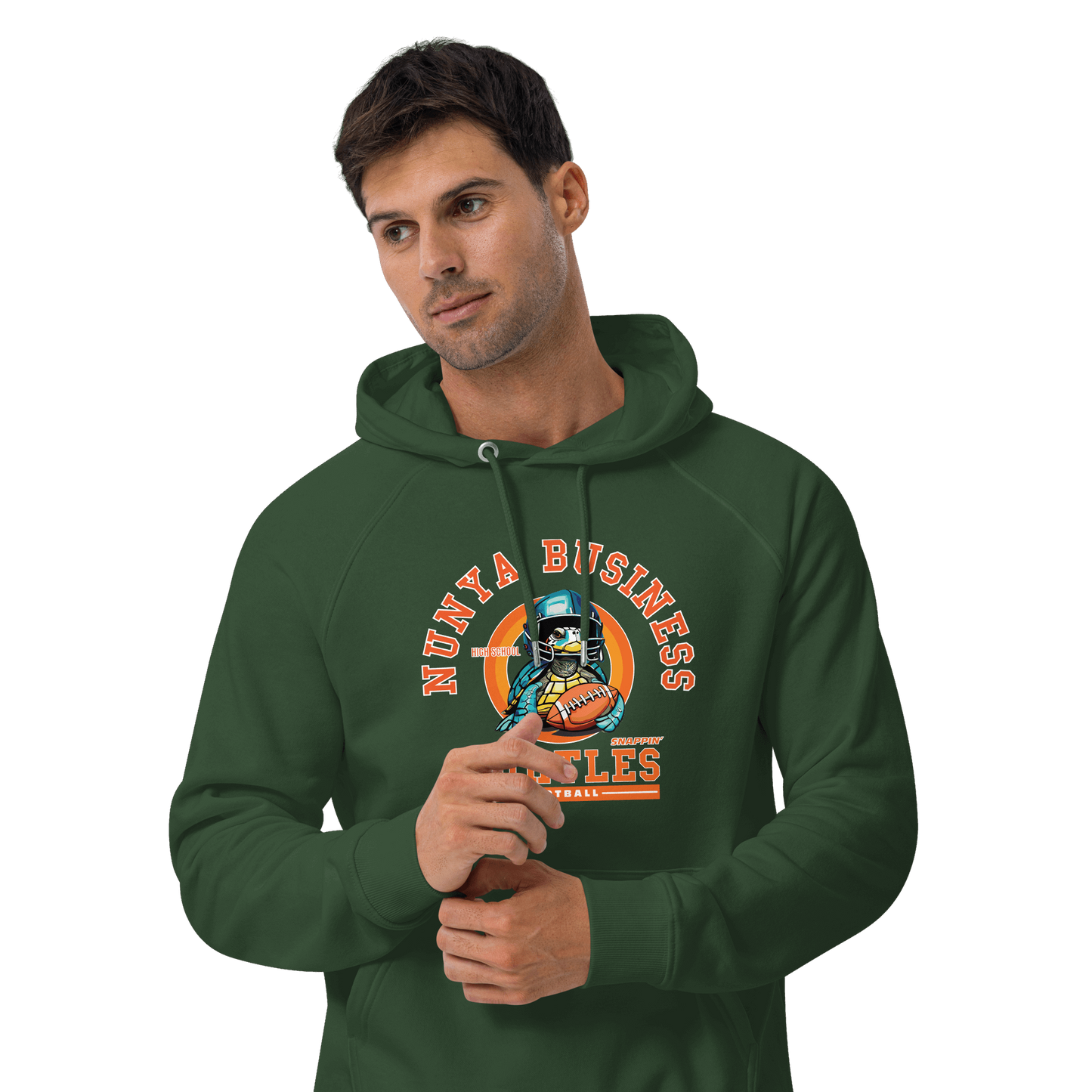 NBHS Athletics - Eco Football Hoodie - Nunya Biz store