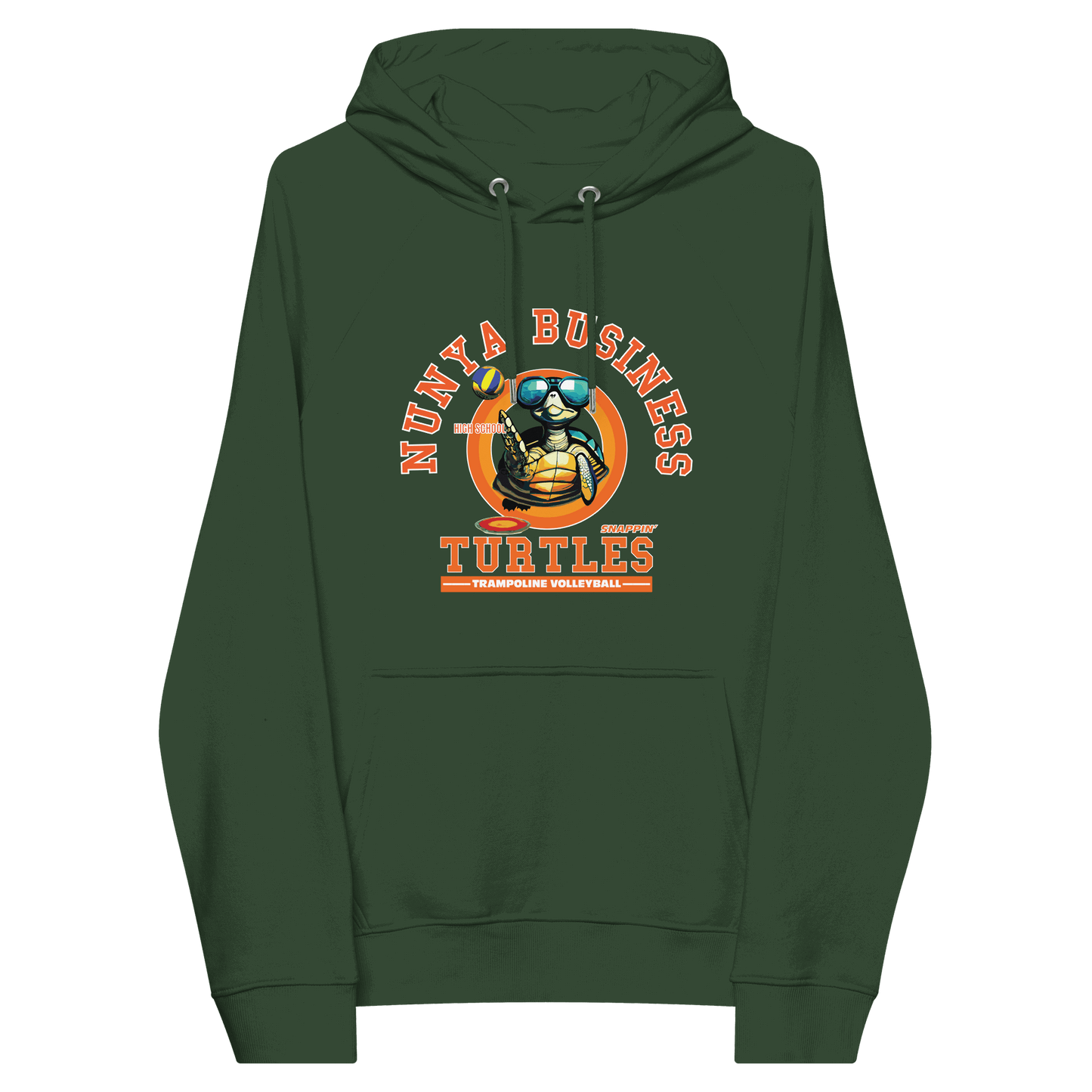 NBHS Athletics - Eco Trampoline Volleyball Hoodie - Nunya Biz store