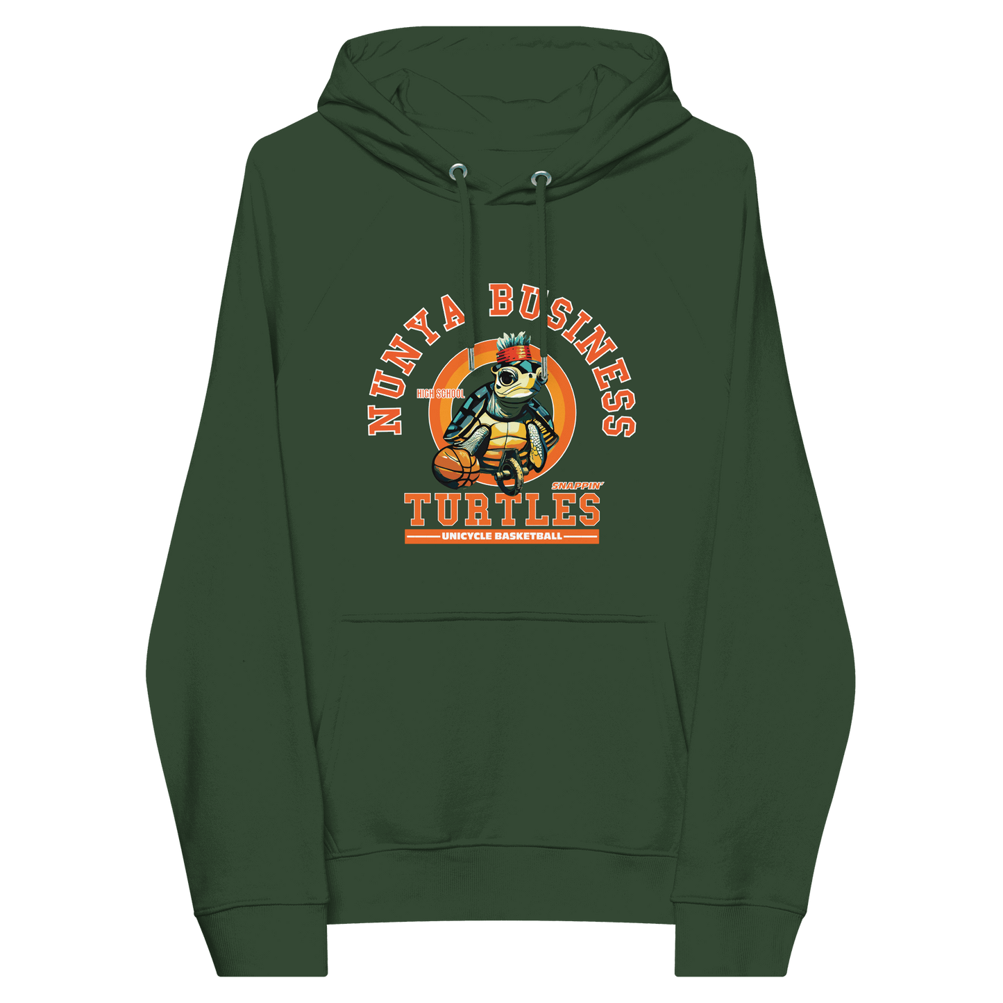 NBHS Athletics - Eco Unicycle Basketball Hoodie - Nunya Biz store