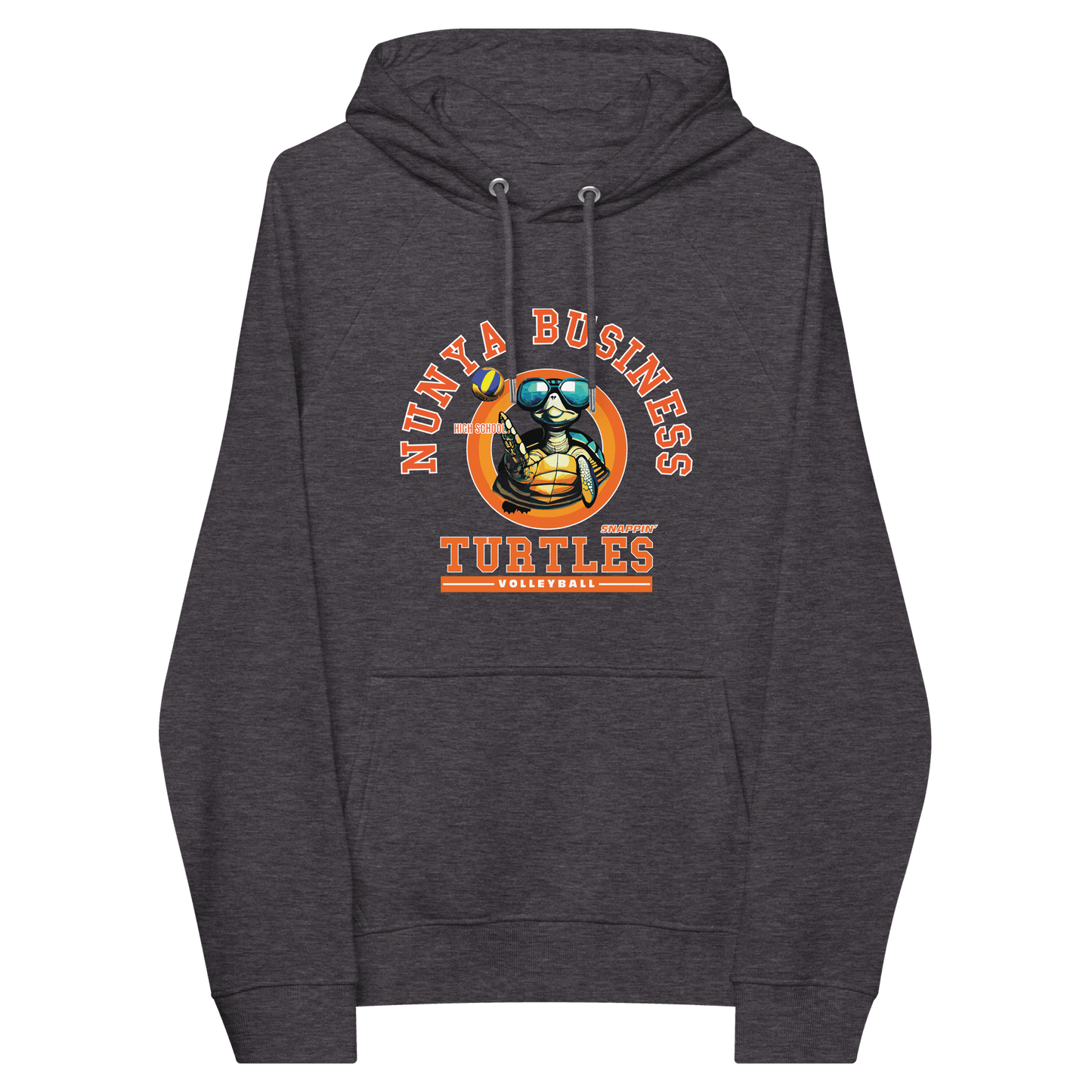 NBHS Athletics - Eco Volleyball Hoodie - Nunya Biz store