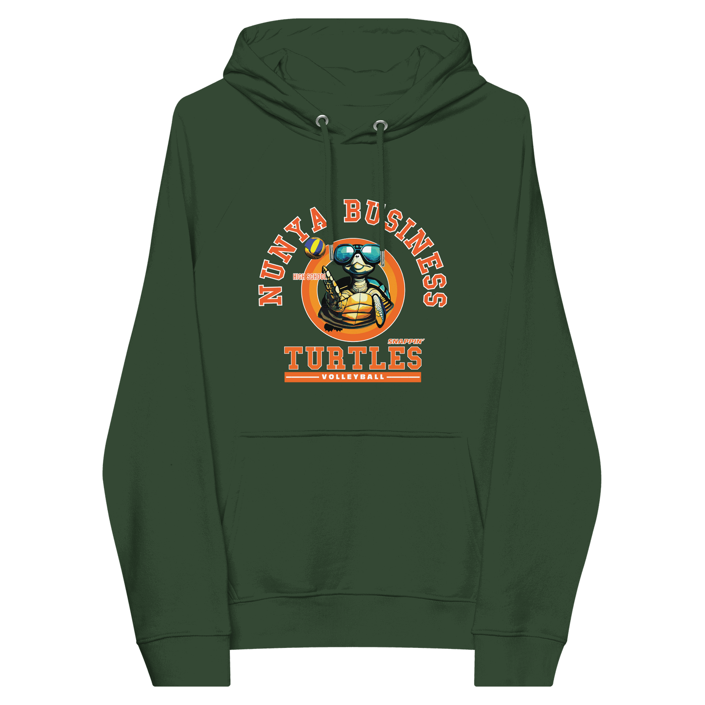 NBHS Athletics - Eco Volleyball Hoodie - Nunya Biz store