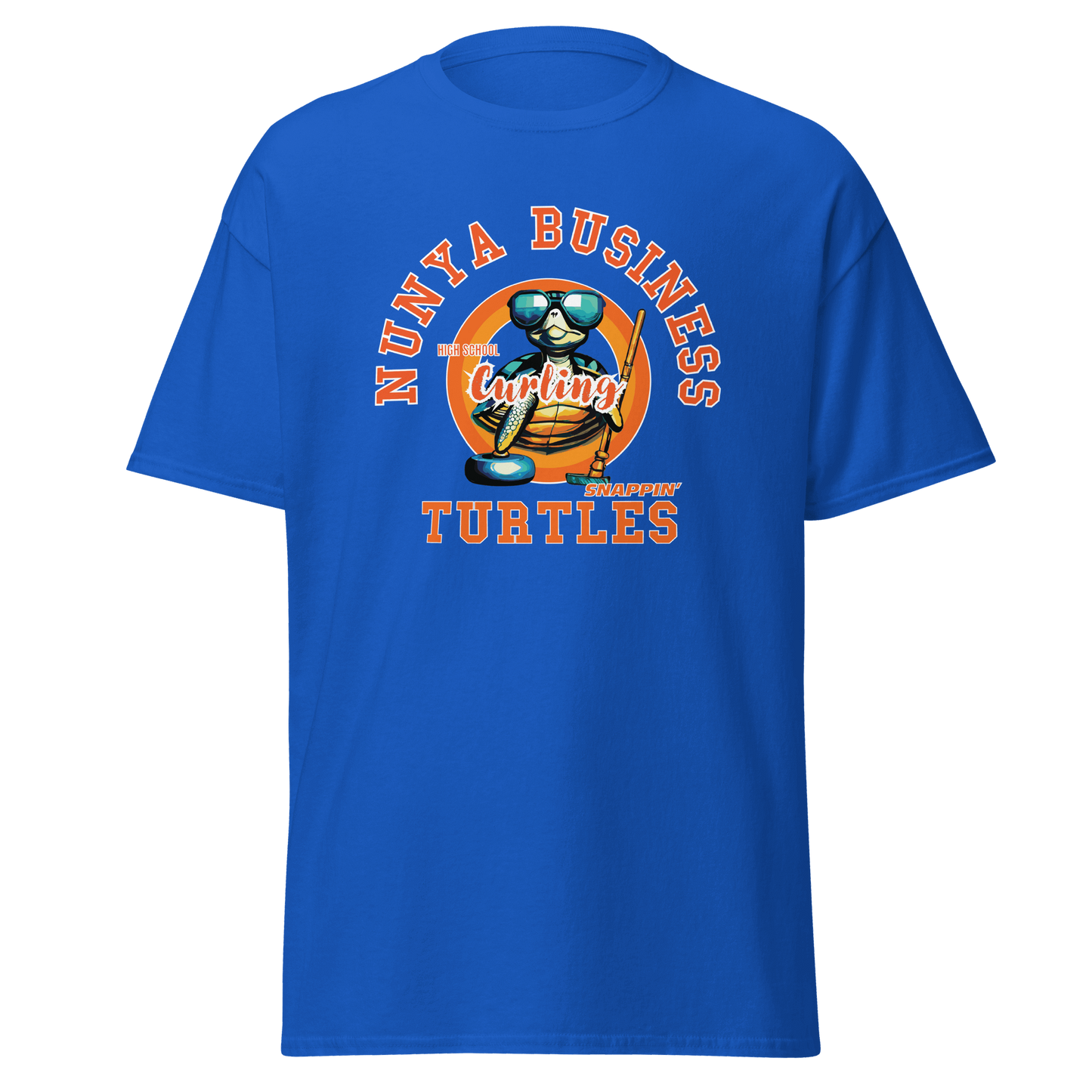 NHBS Athletics - Curling T-shirt - Nunya Biz store