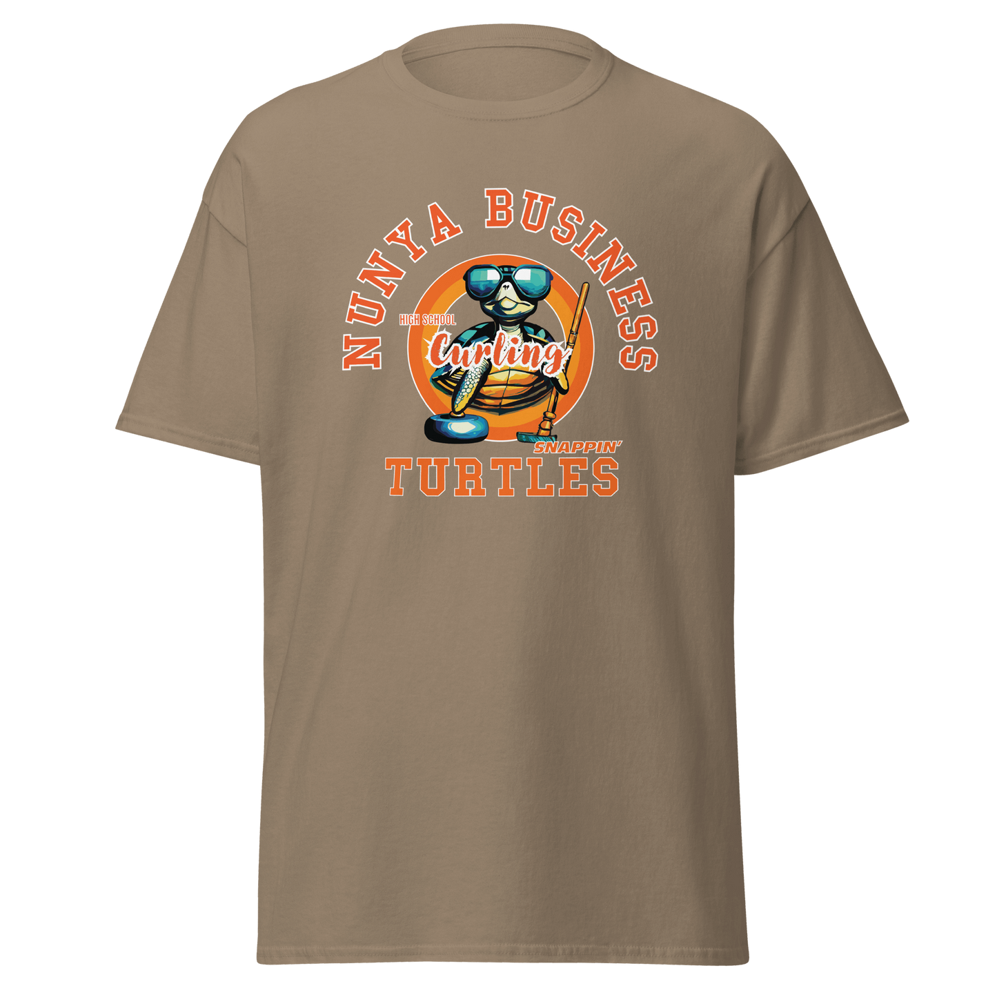 NHBS Athletics - Curling T-shirt - Nunya Biz store