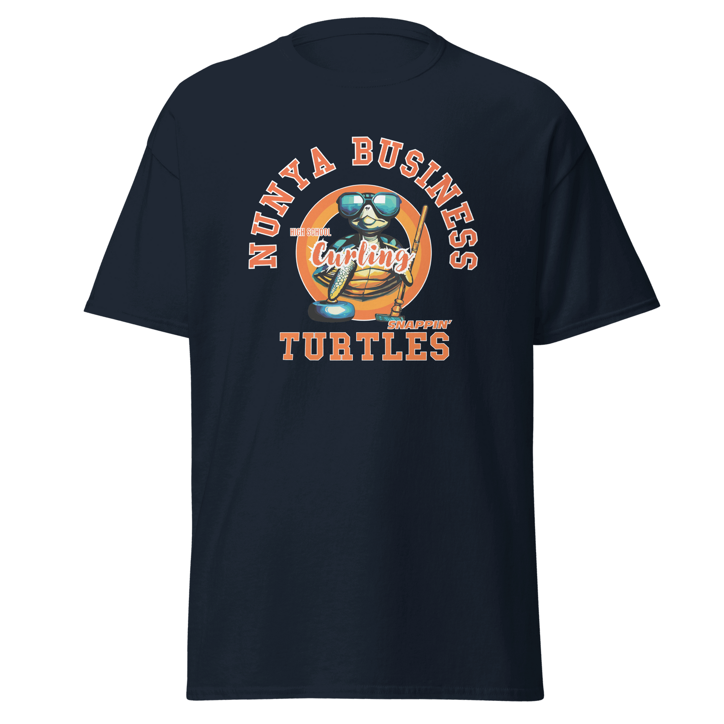 NHBS Athletics - Curling T-shirt - Nunya Biz store