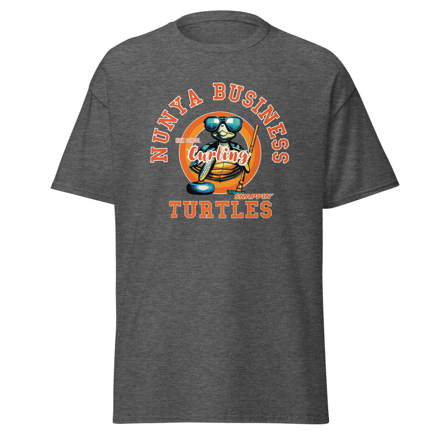 NHBS Athletics - Curling T-shirt - Nunya Biz store