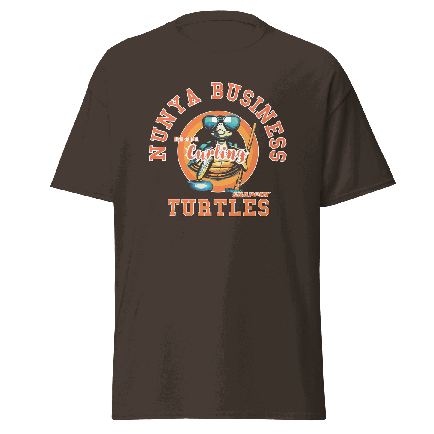 NHBS Athletics - Curling T-shirt - Nunya Biz store