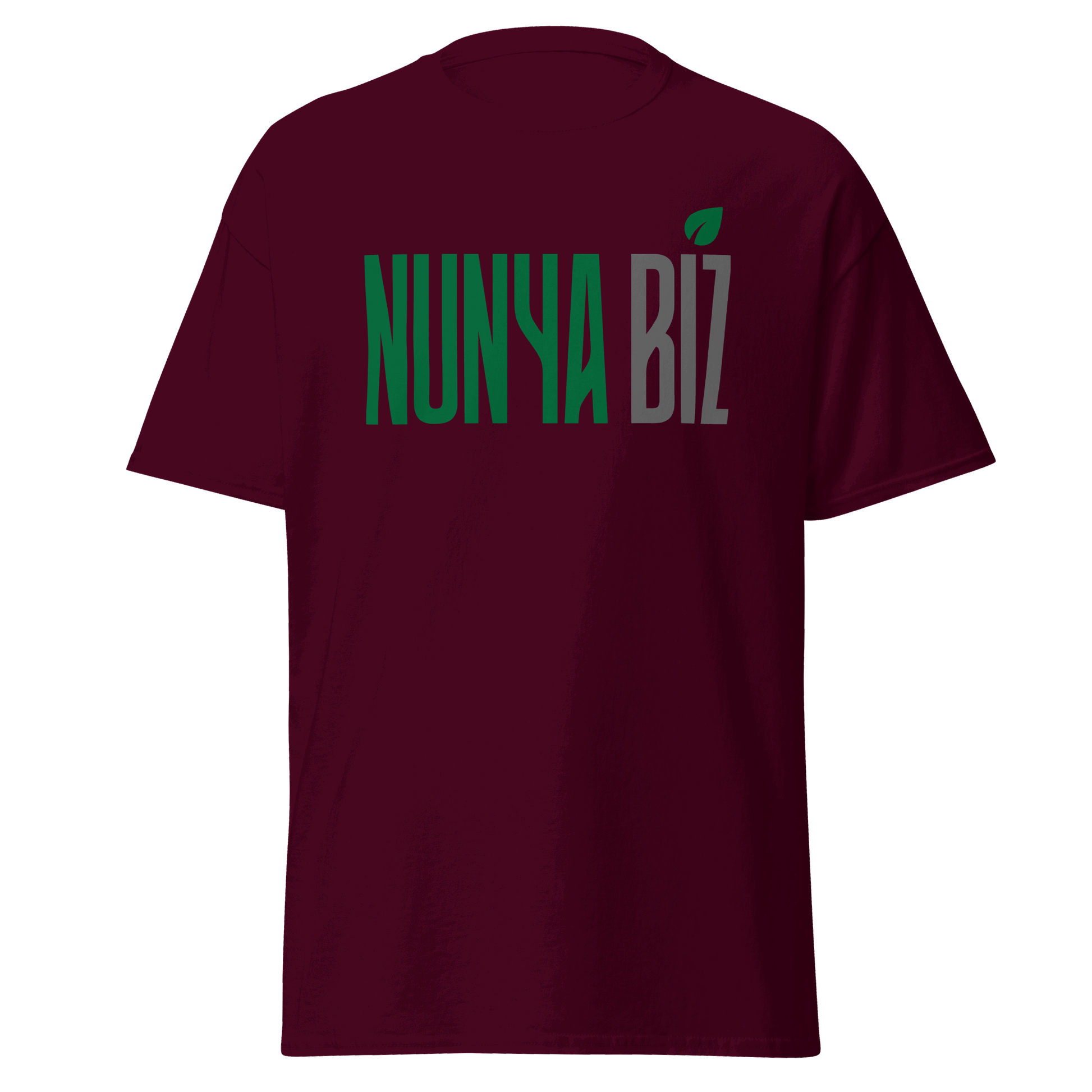 Nunya Biz Leaf T-shirt - Nunya Biz store