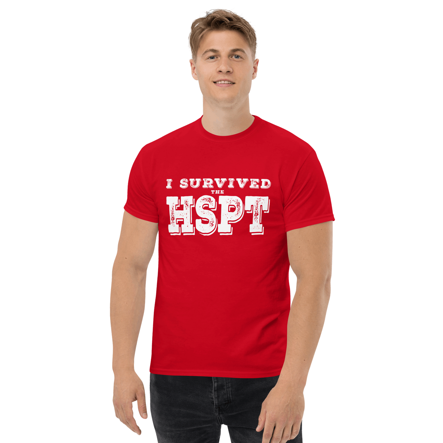 Nunya Biz - Men's I Survived the HSPT T-shirt - Nunya Biz store