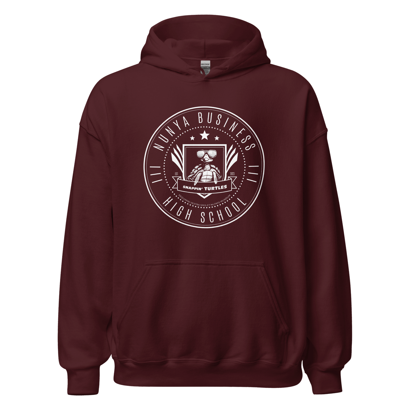 Nunya Business High School Badge Hoodie - Nunya Biz store