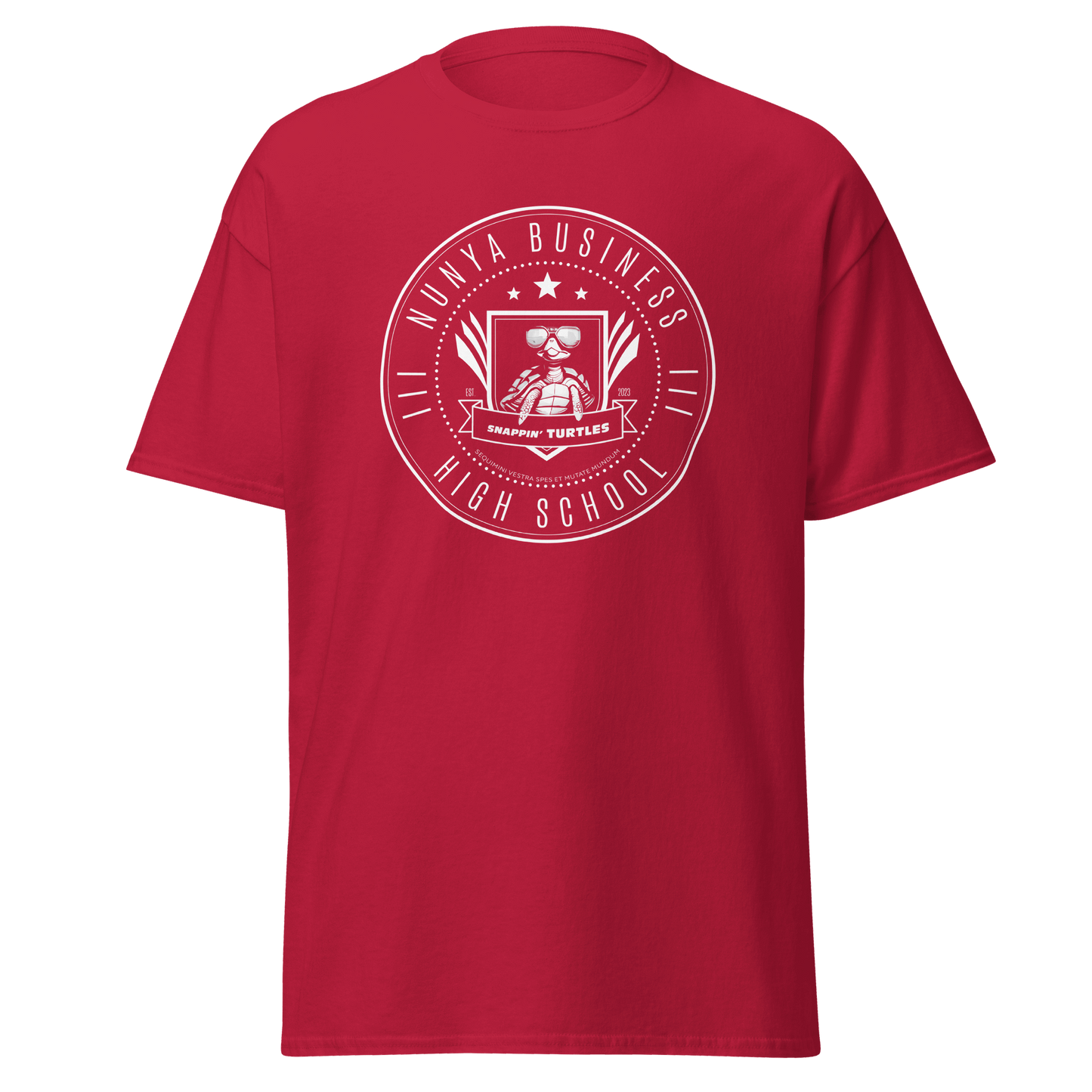 Nunya Business High School Badge T-shirt - Nunya Biz store