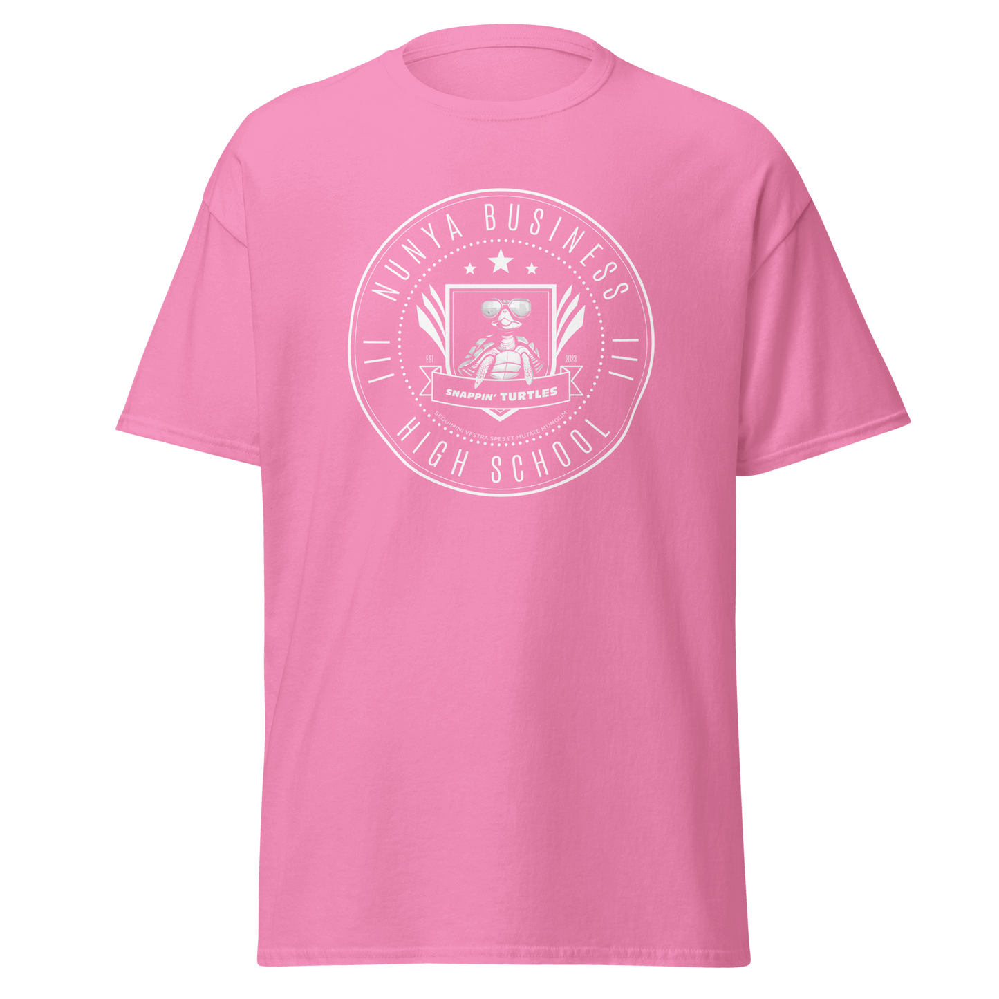 Nunya Business High School Badge T-shirt - Nunya Biz store