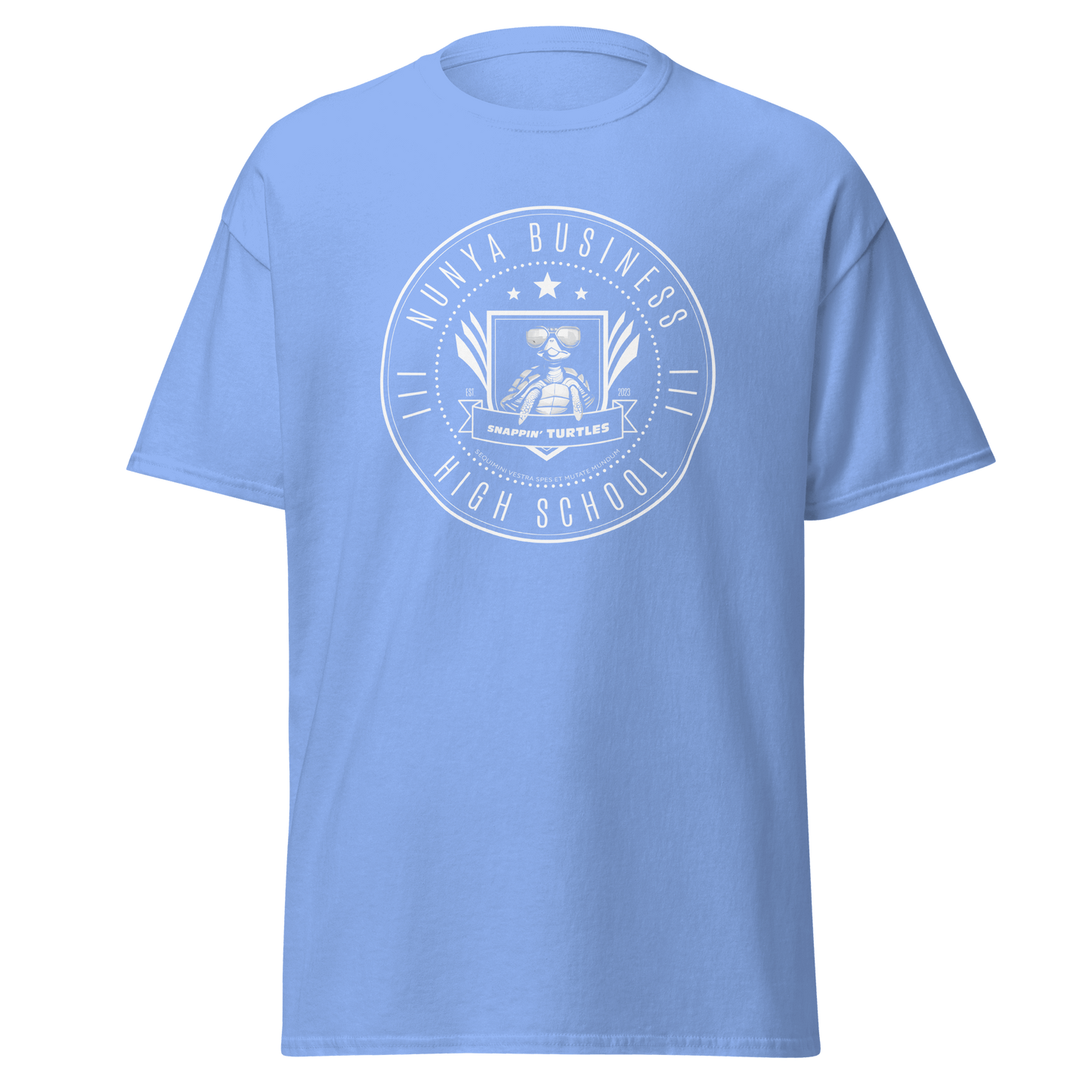 Nunya Business High School Badge T-shirt - Nunya Biz store