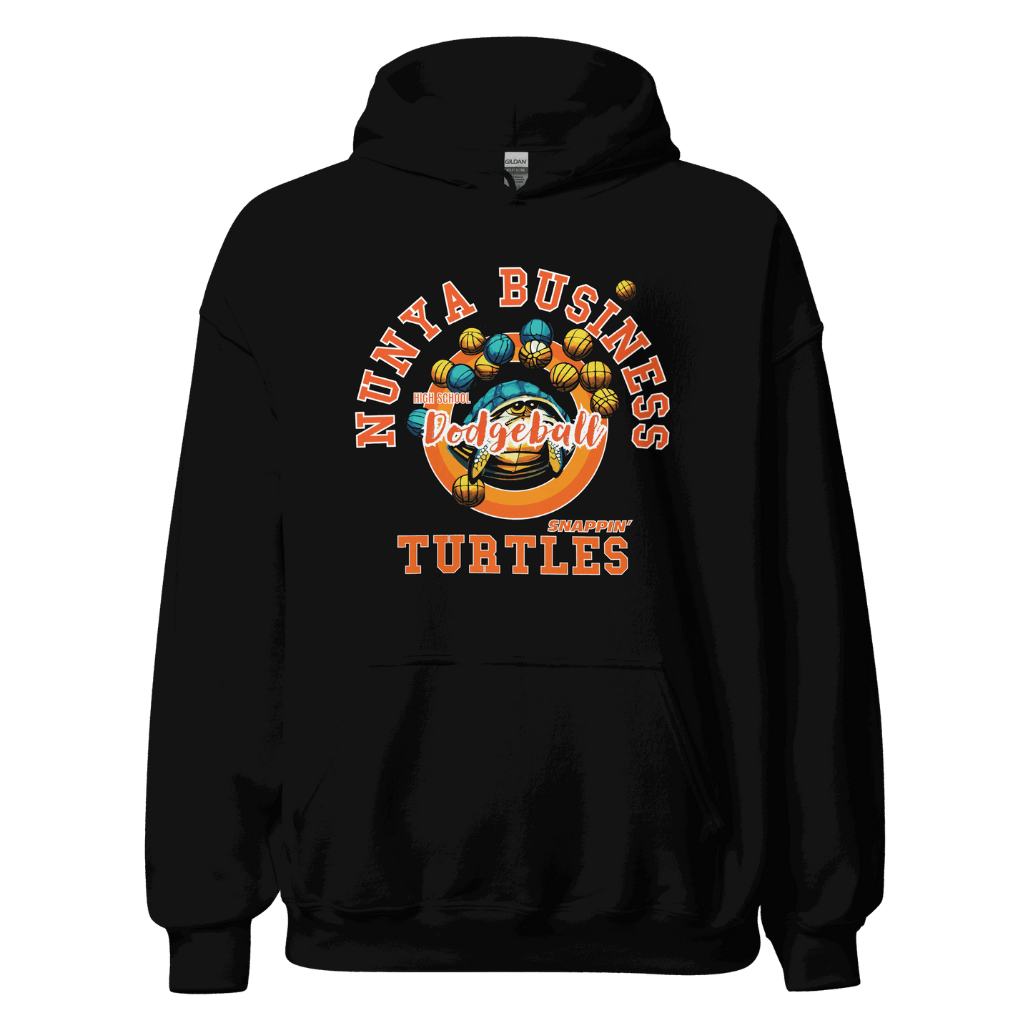 NBHS Athletics - Dodgeball Hoodie - Nunya Biz store