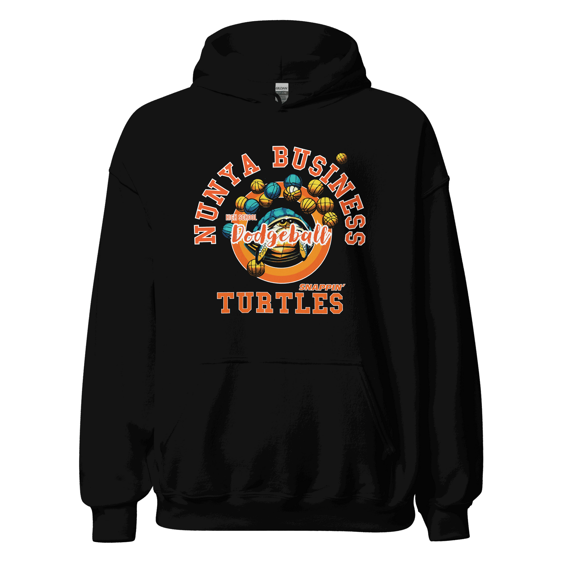 NBHS Athletics - Dodgeball Hoodie - Nunya Biz store