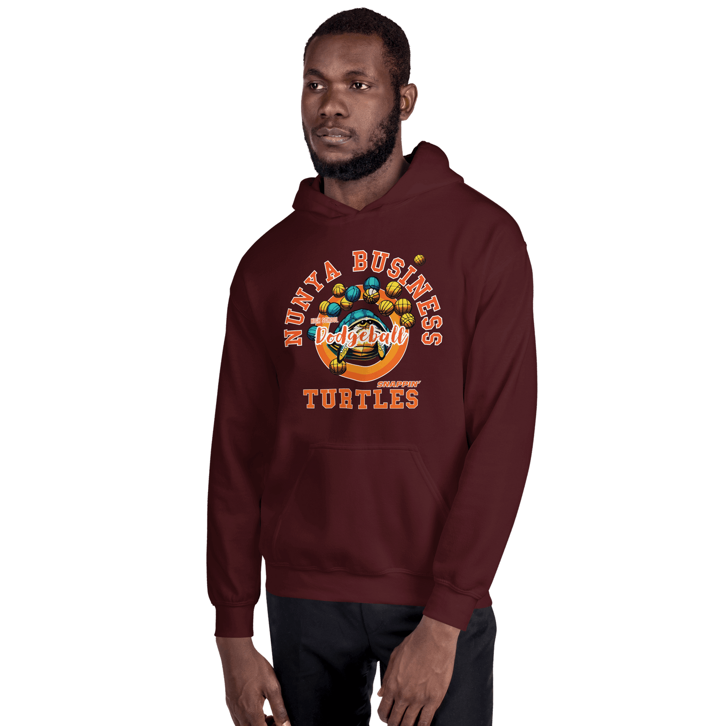 NBHS Athletics - Dodgeball Hoodie - Nunya Biz store