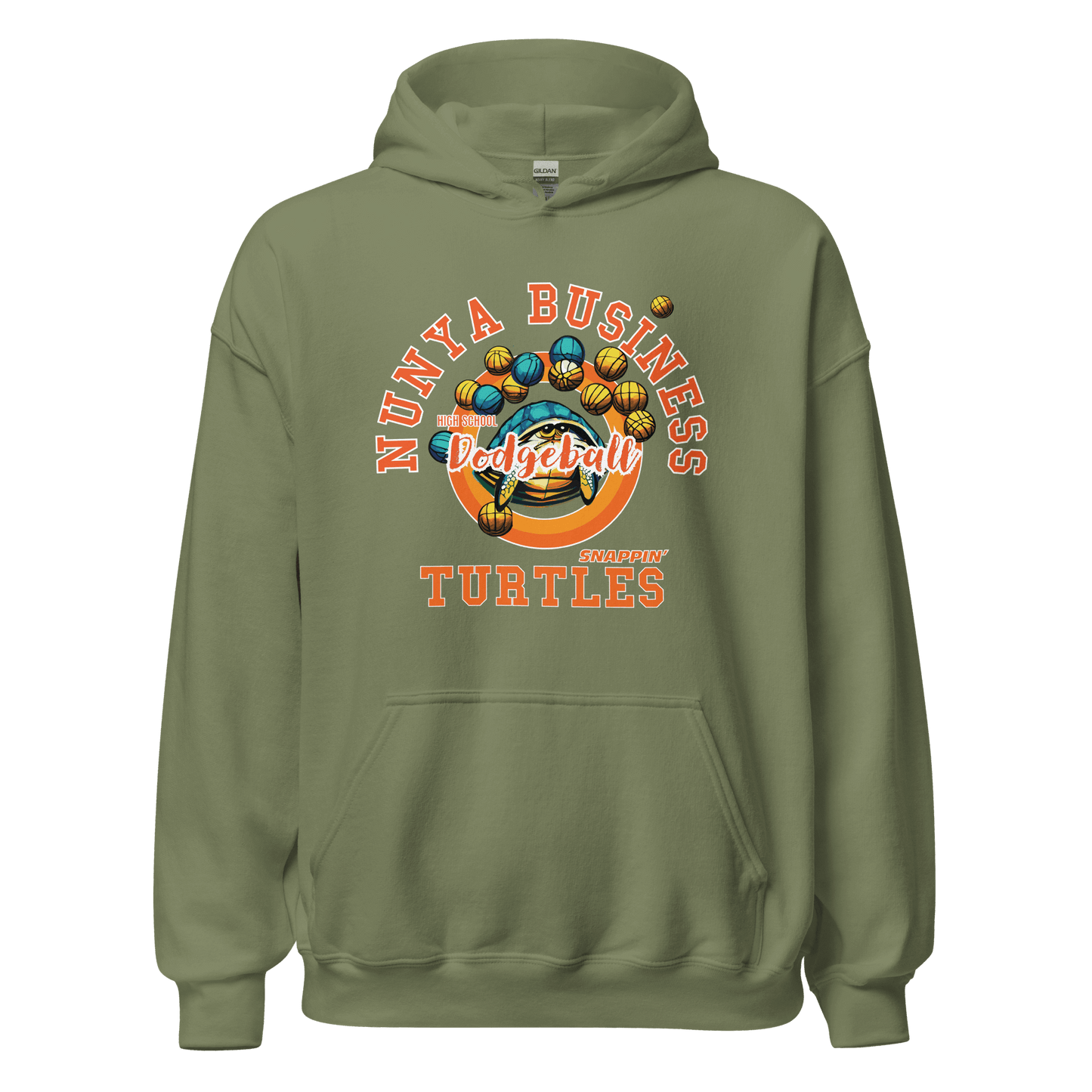 NBHS Athletics - Dodgeball Hoodie - Nunya Biz store