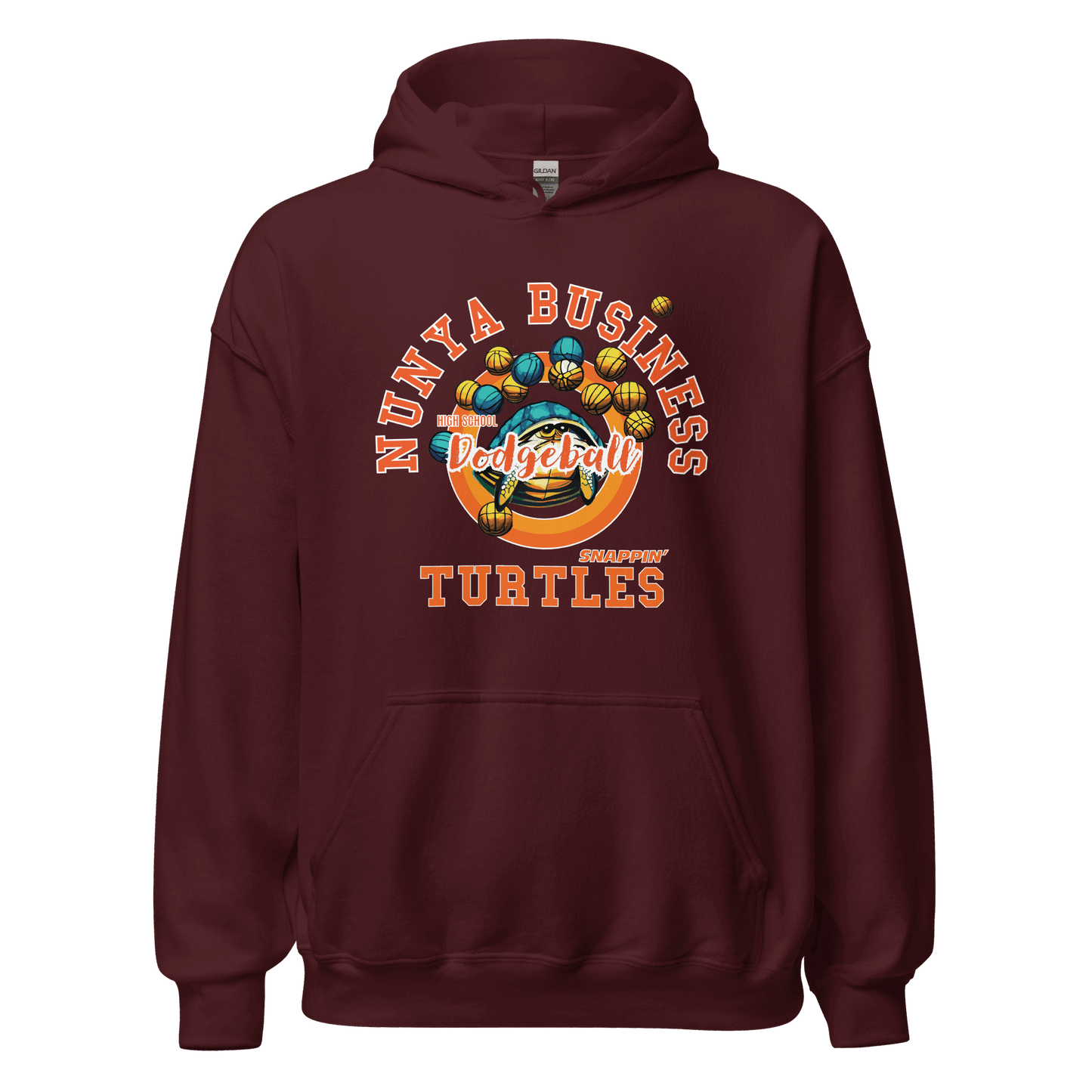 NBHS Athletics - Dodgeball Hoodie - Nunya Biz store