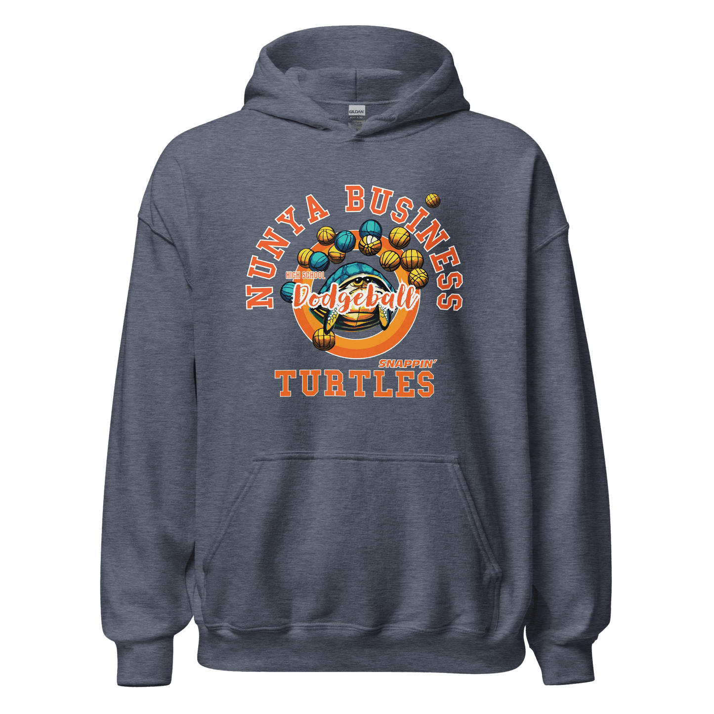 NBHS Athletics - Dodgeball Hoodie - Nunya Biz store