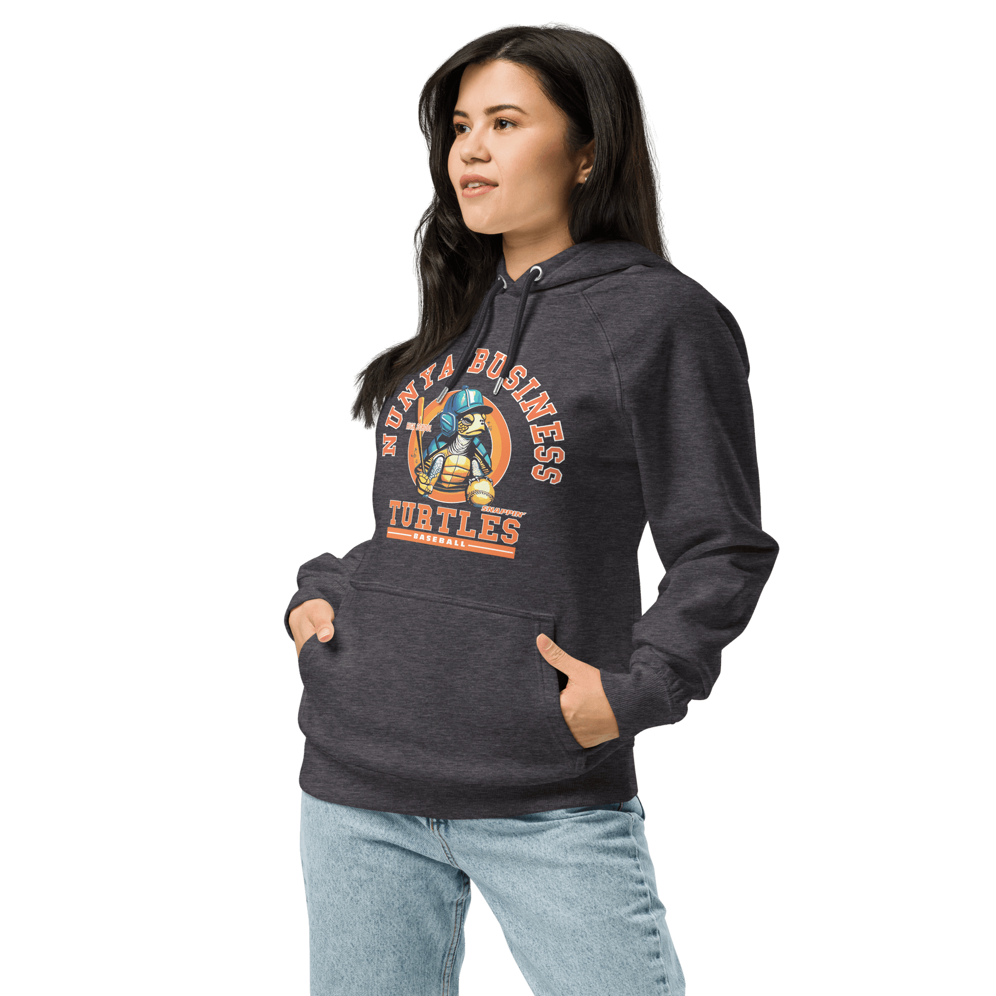 NBHS Athletics - Eco Baseball Hoodie - Nunya Biz store