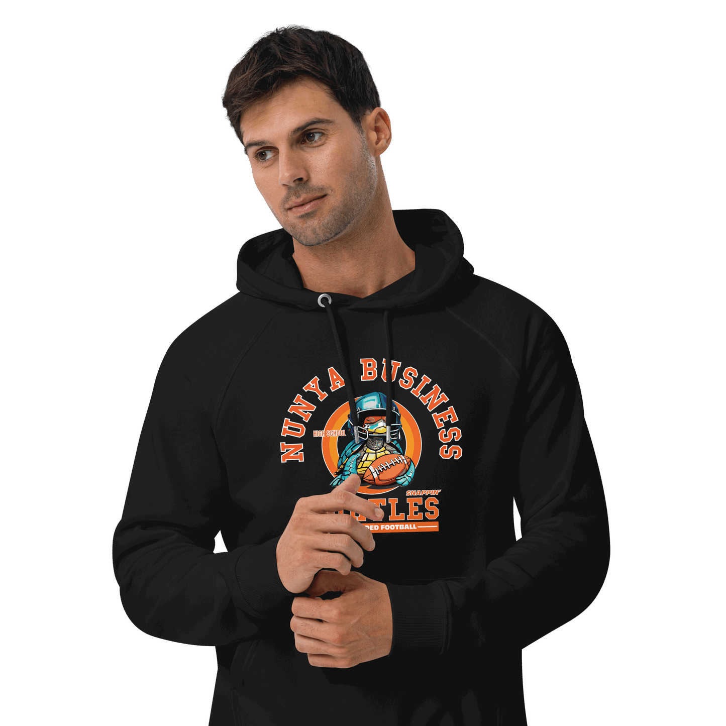 NBHS Athletics - Eco Blindfolded Football Hoodie - Nunya Biz store