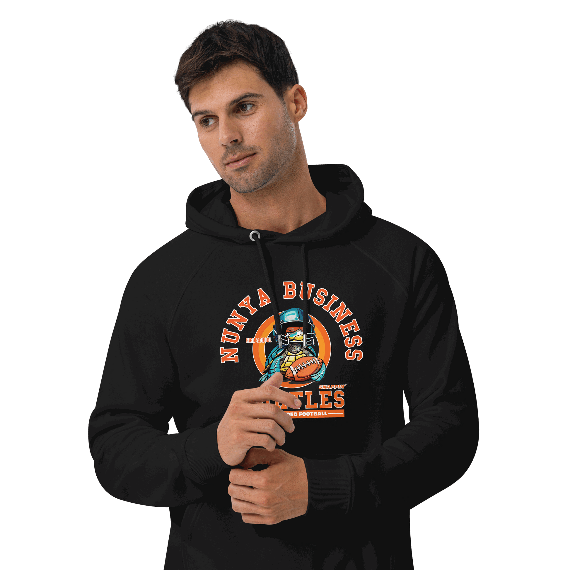 NBHS Athletics - Eco Blindfolded Football Hoodie - Nunya Biz store