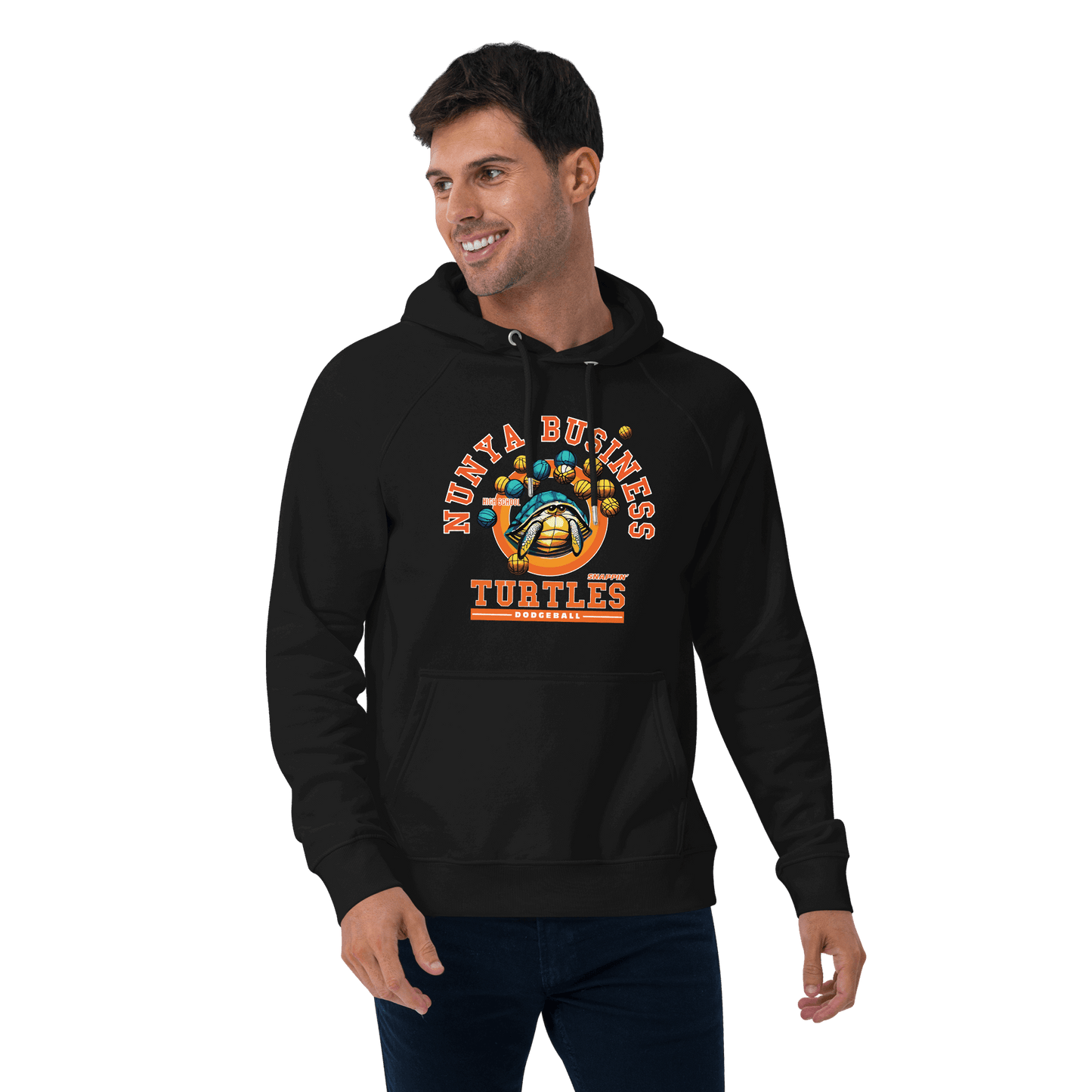 NBHS Athletics - Eco Dodgeball Hoodie - Nunya Biz store