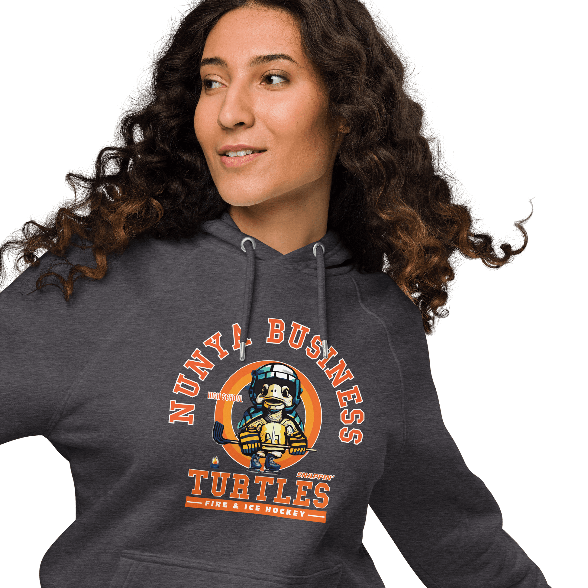 NBHS Athletics - Eco Fire & Ice Hockey Hoodie - Nunya Biz store