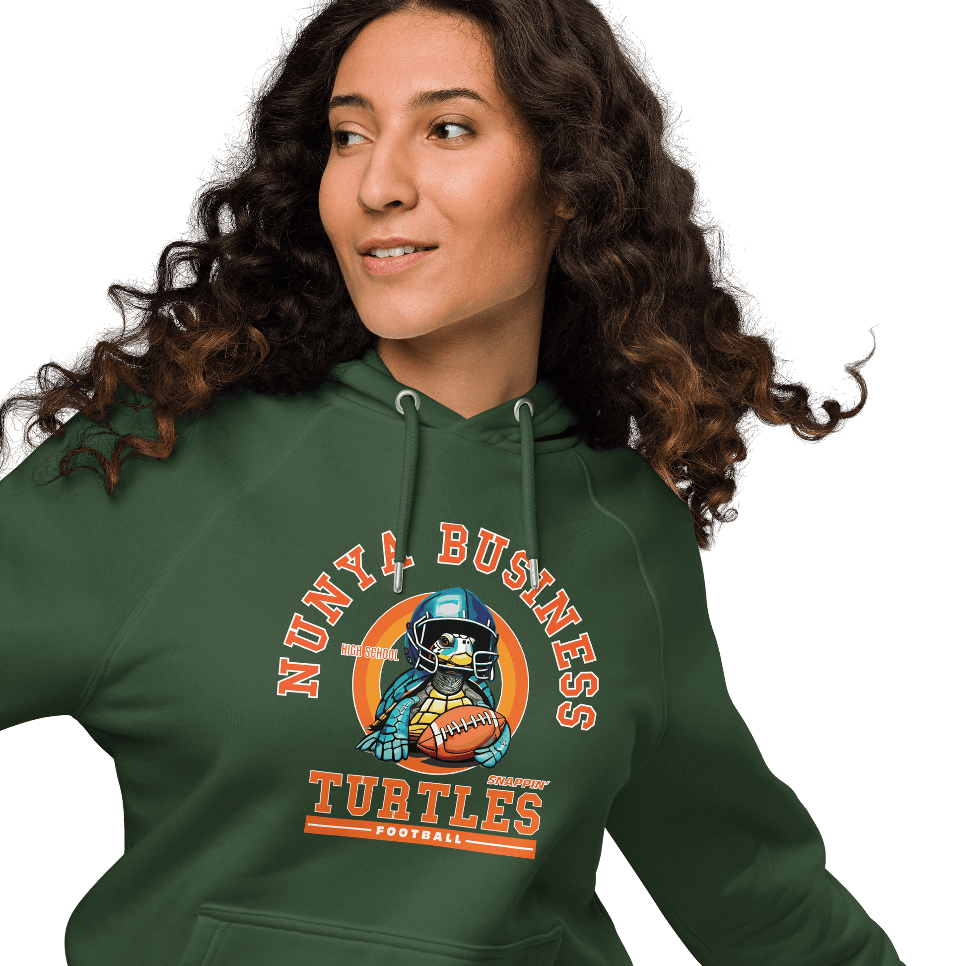 NBHS Athletics - Eco Football Hoodie - Nunya Biz store