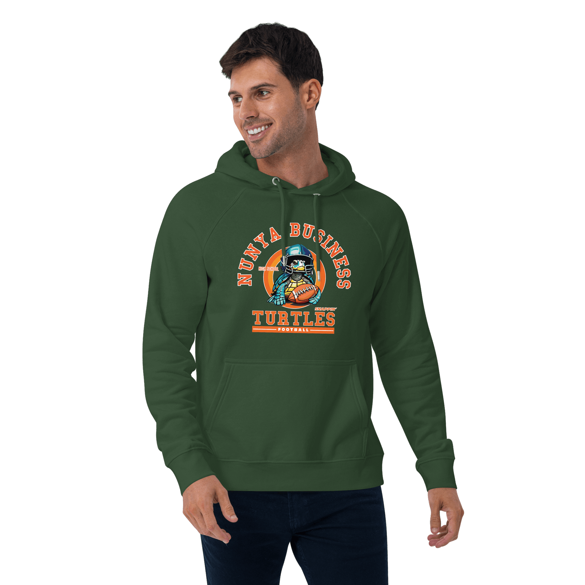 NBHS Athletics - Eco Football Hoodie - Nunya Biz store