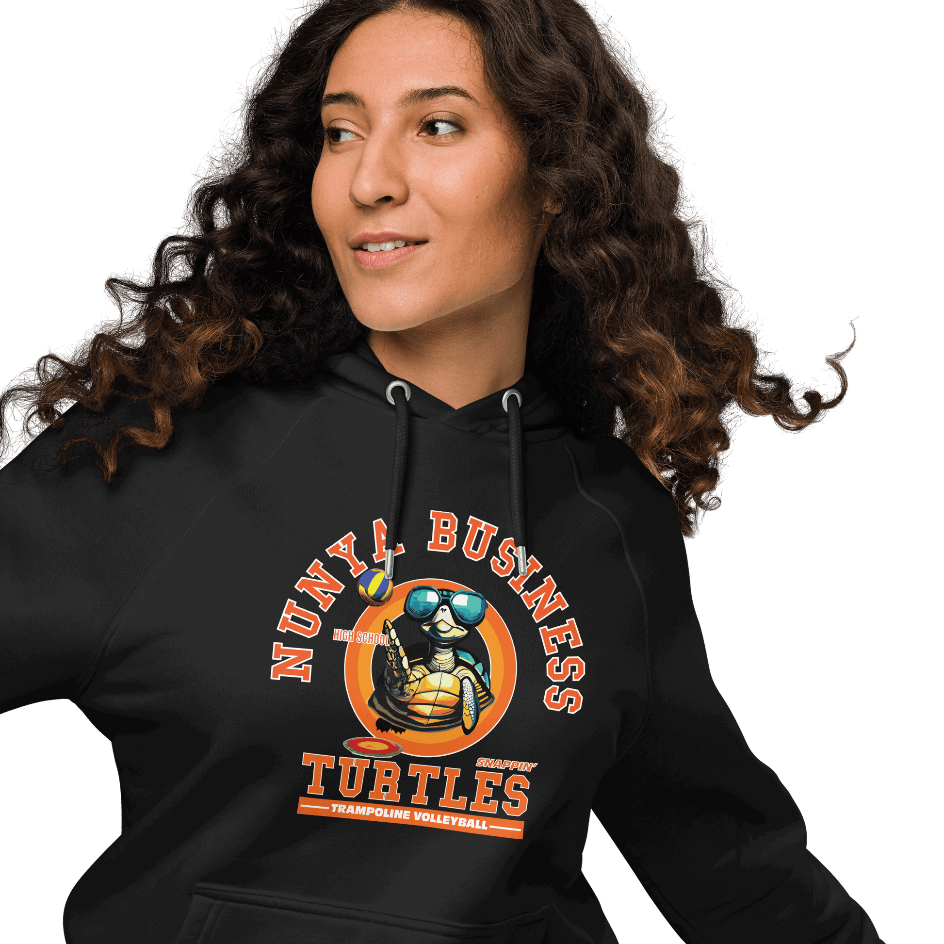 NBHS Athletics - Eco Trampoline Volleyball Hoodie - Nunya Biz store