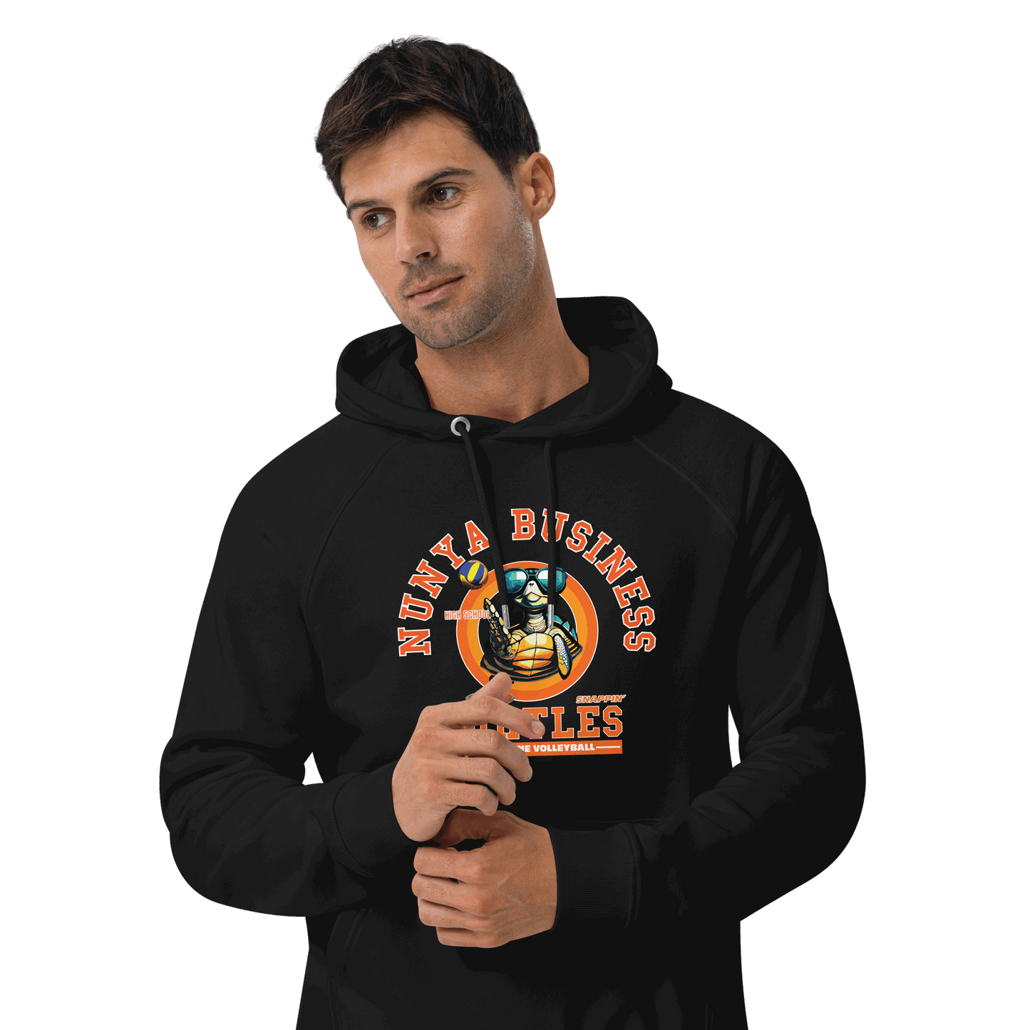 NBHS Athletics - Eco Trampoline Volleyball Hoodie - Nunya Biz store